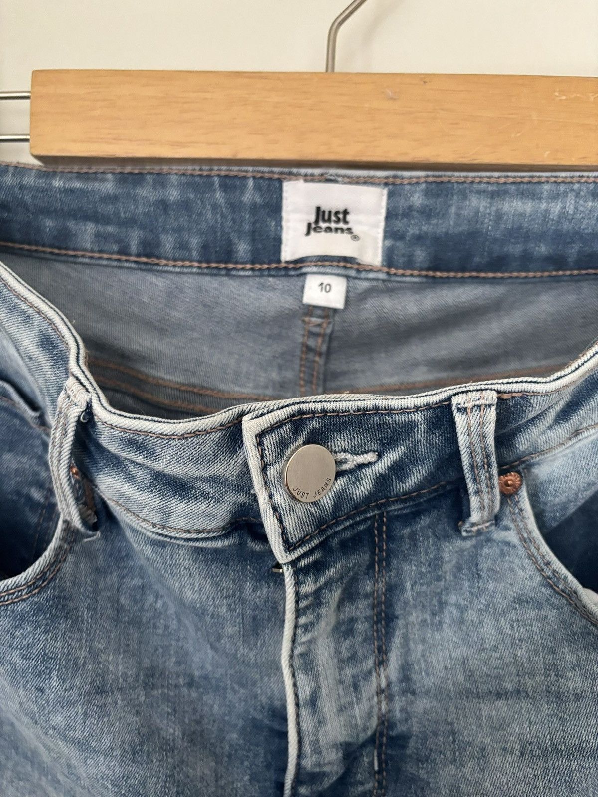 Other JUST JEANS SLIM STRAIGHT LEG BLUE DENIM JEANS Size 28" / US 6 / IT 42 - 3 Thumbnail