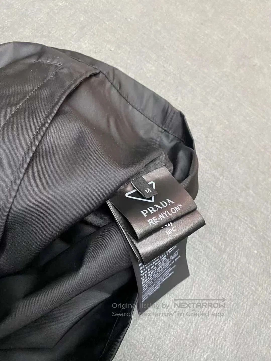 Prada Prada 23SS Nylon Shirt with Triangle Logo. Size US M / EU 48-50 / 2 - 5 Thumbnail
