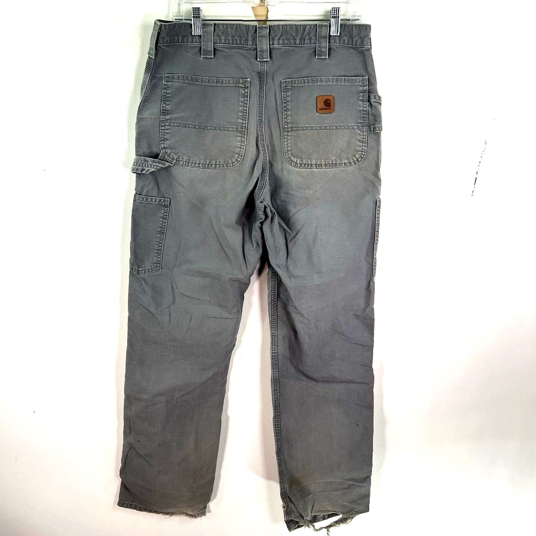Carhartt VINTAGE Carhartt Jeans Denim B151 32x34 Gray US 90s Logo Mens Regular Relaxed Distressed Straight/Bootcut Size US 32 / EU 48 - 7 Thumbnail