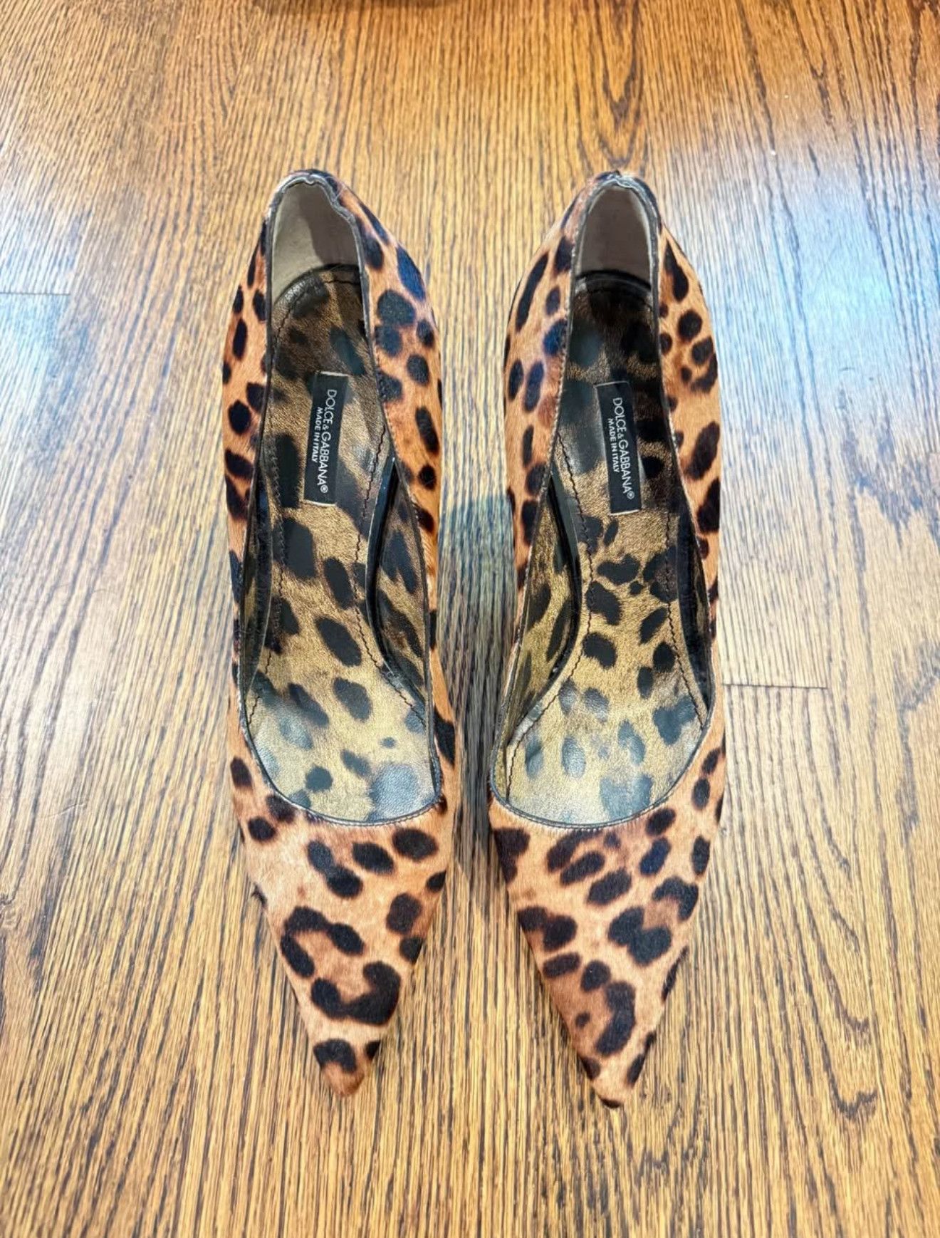 Dolce & Gabbana Leopard-print pony hair Size US 9.5 / IT 39.5 - 1 Thumbnail