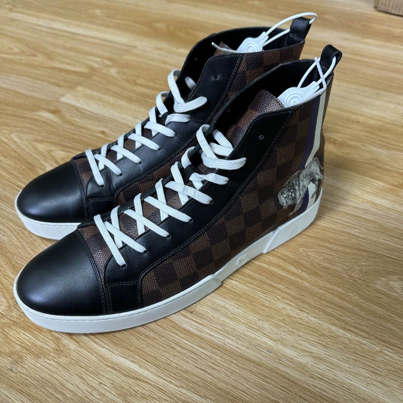 Louis Vuitton Black Brown Sneakers 0079