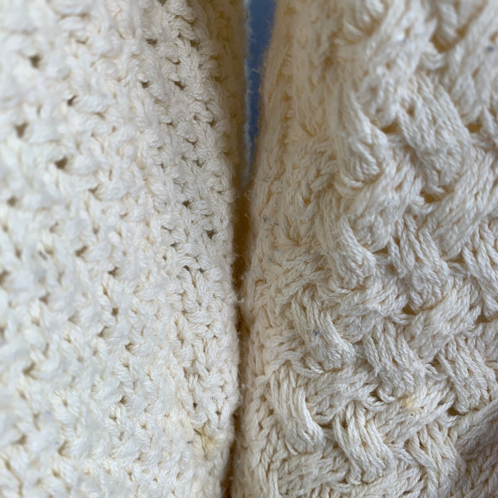 Polo Ralph Lauren Size L Cream Cable Knit Cotton Crew Neck Sweater Size US L / EU 52-54 / 3 - 8 Thumbnail