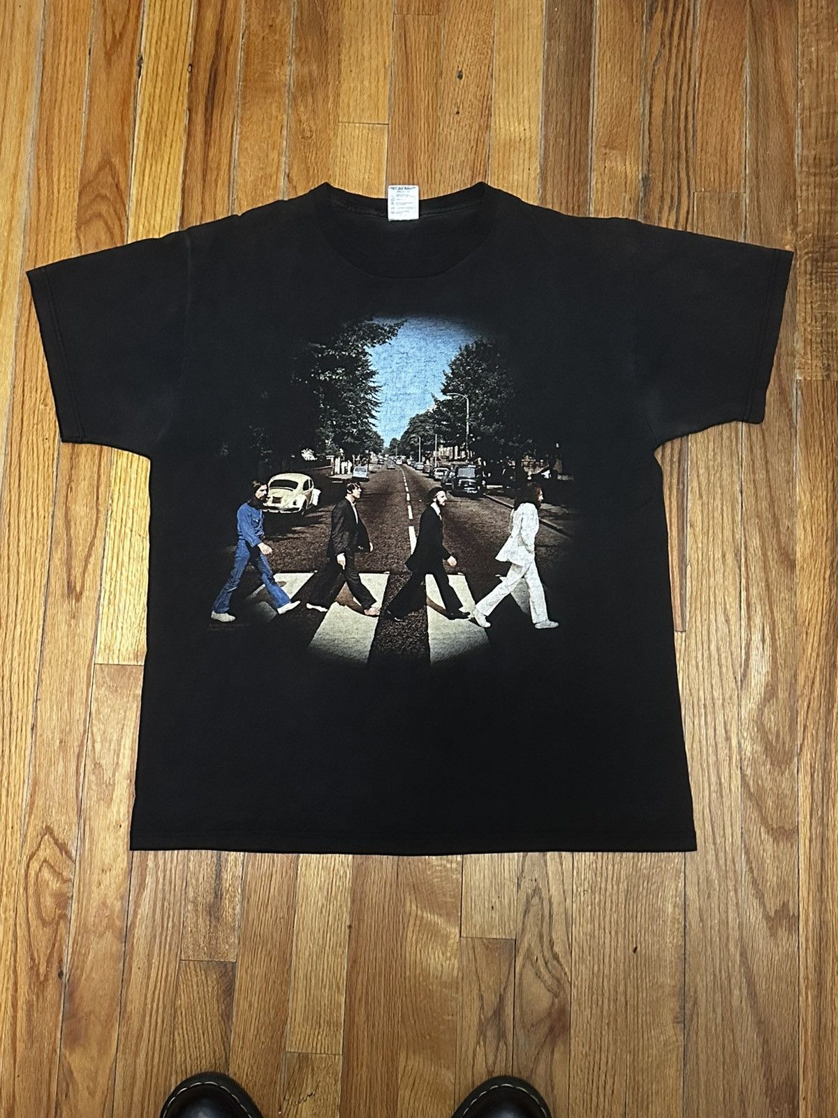 image of Band Tees x Made In USA Vintage 90's The Beatles Tee in Black, Men's (Size Large)