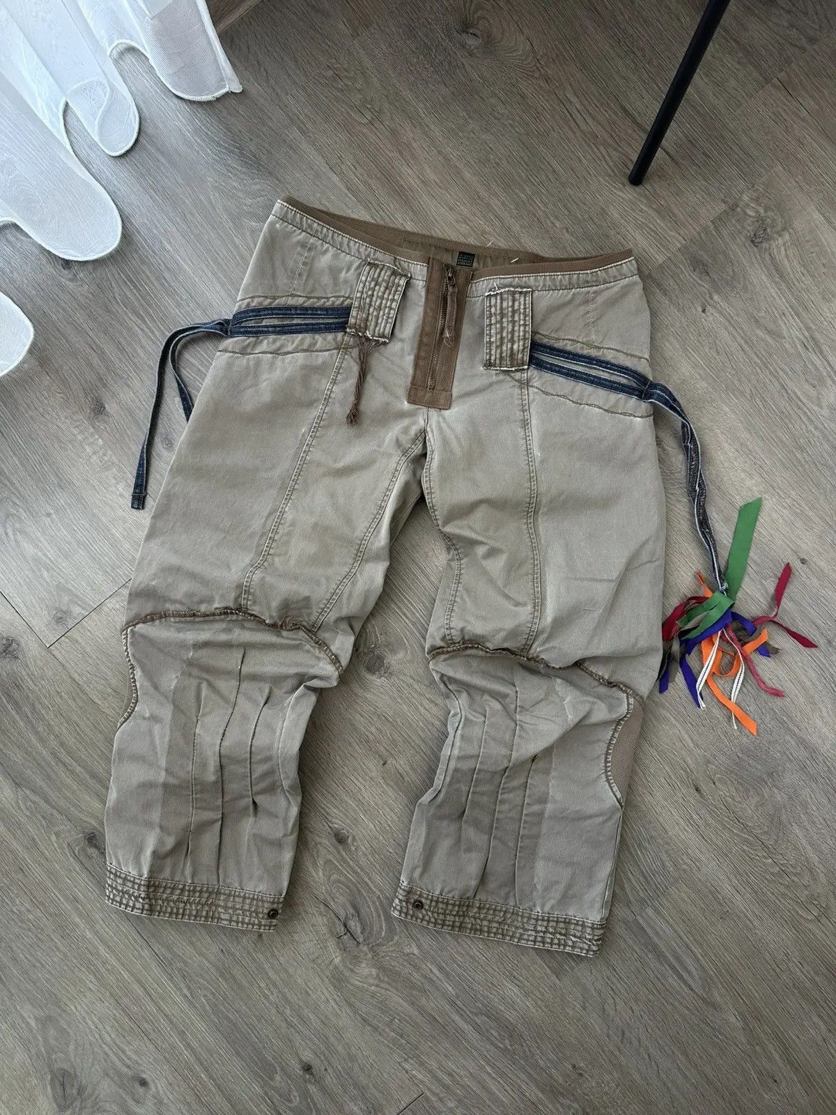 Marithe + Francois Girbaud Vintage Marithe Francois Girbaud Rare Emboired Ramie Pants Size US 27 - 5 Thumbnail