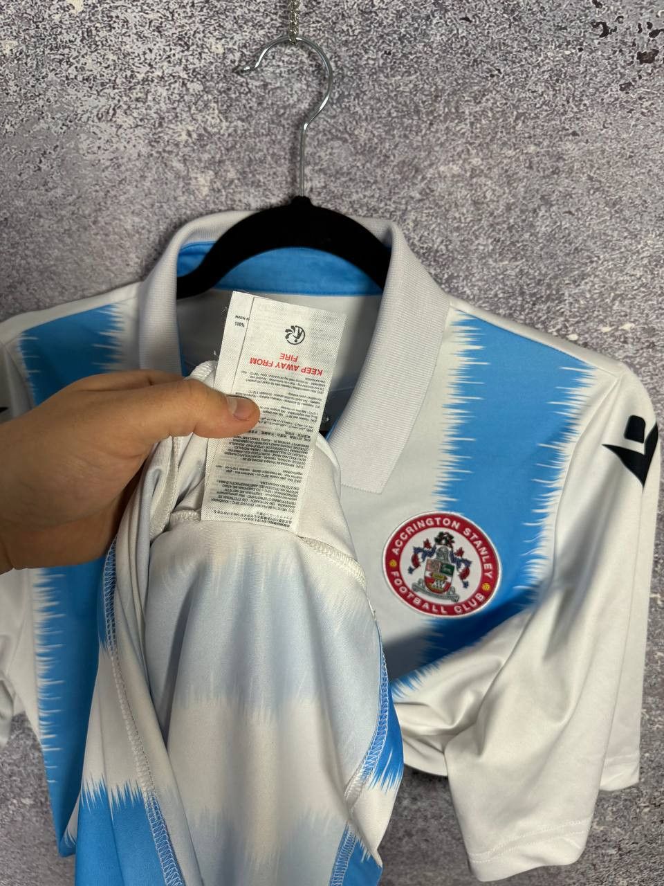 Macron Accrington Stanley 2023/24 Away Macron Soccer Jersey Size US M / EU 48-50 / 2 - 12 Thumbnail