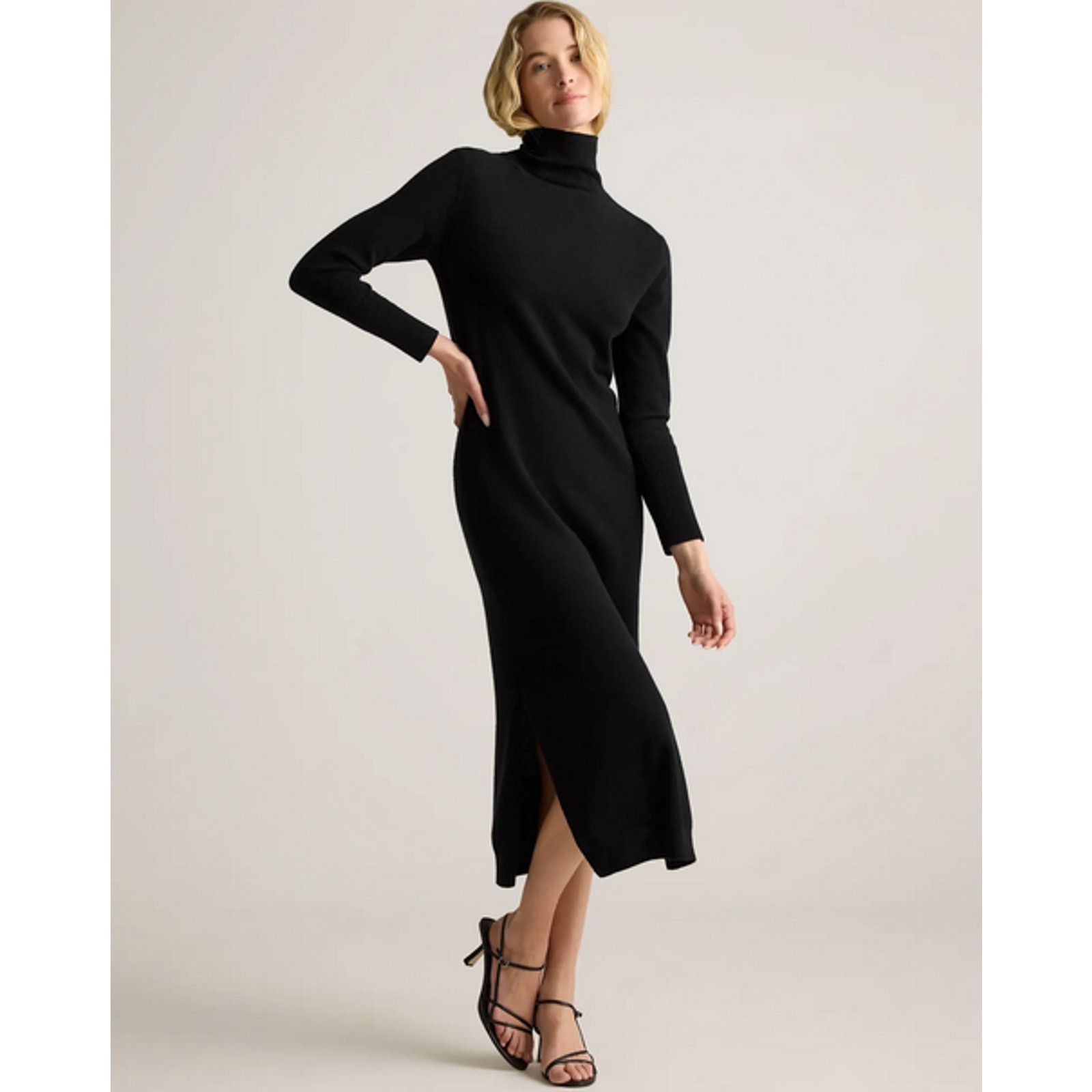 Quince Quince Cashmere Turtleneck Midi Sweater Dress NWT Size M Size M / US 6-8 / IT 42-44 - 2 Thumbnail