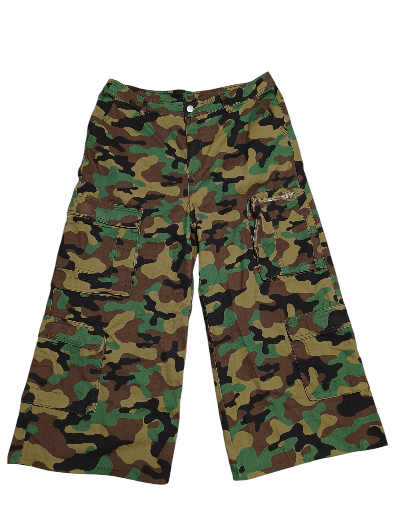 Japanese Brand 37 CM LEG OPENING!!! MILITARY CARGO MULTIPOCKET CAMO PANTS Size US 36 / EU 52 - 1 Thumbnail
