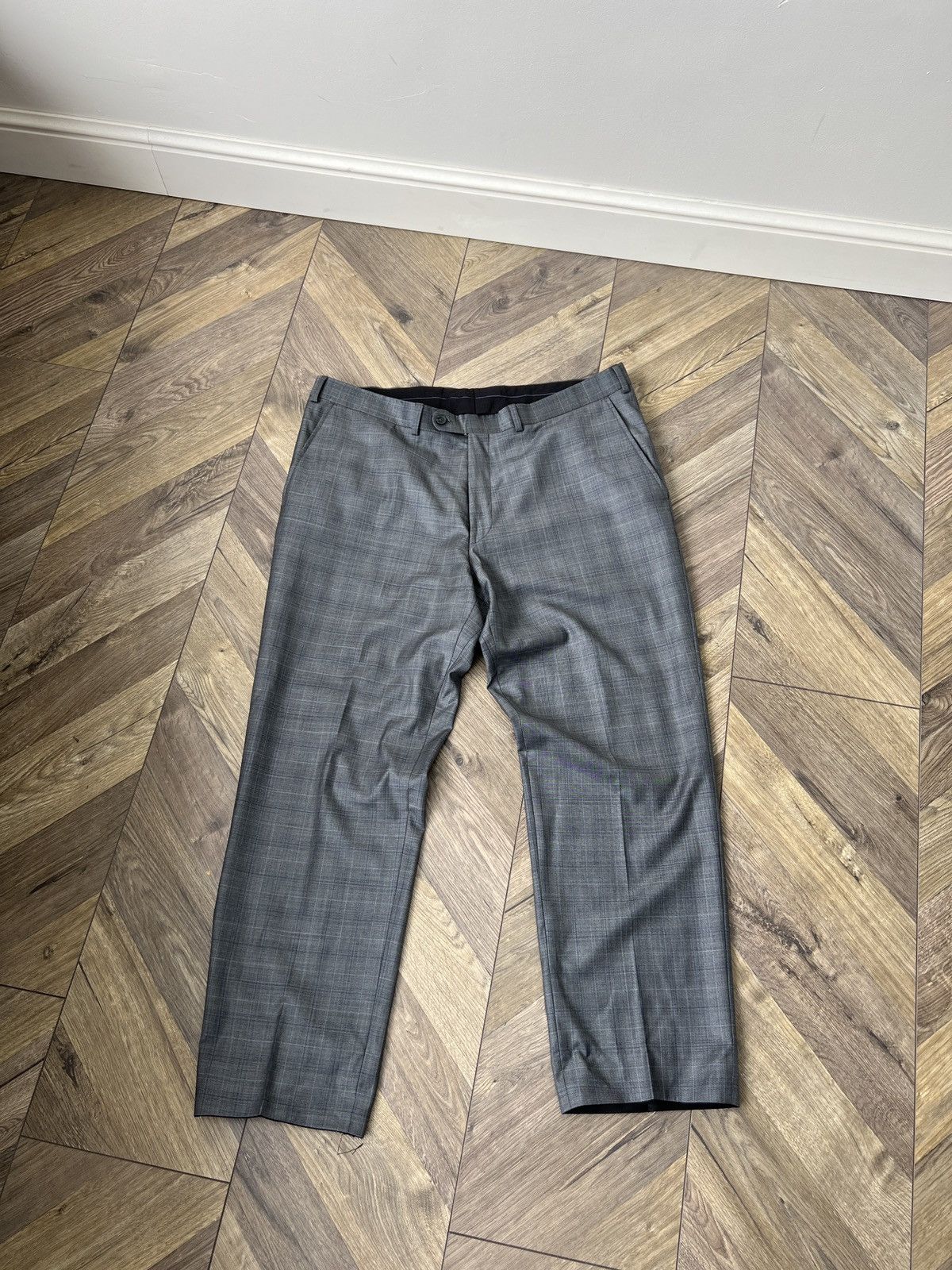 Designer × Vintage Vintage Eduard Dressler Grey Loro Piana Superfine Suit Size 54R - 19 Thumbnail