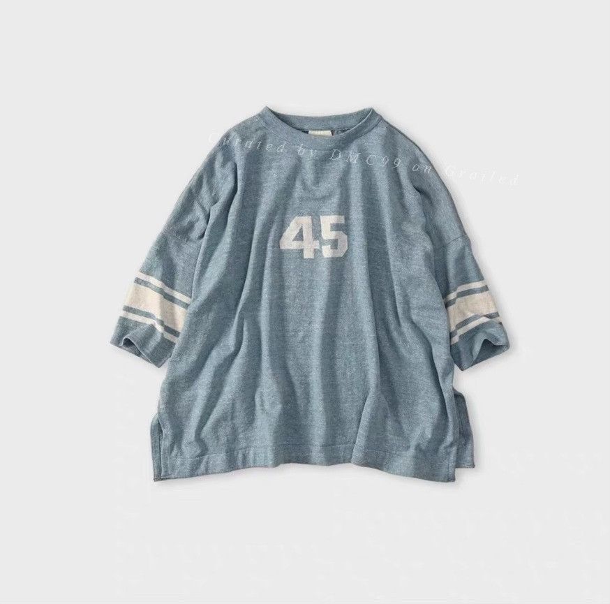 45rpm 45R Blue Drop-Shoulder Loose T-shirt Size US M / EU 48-50 / 2 - 1 Thumbnail