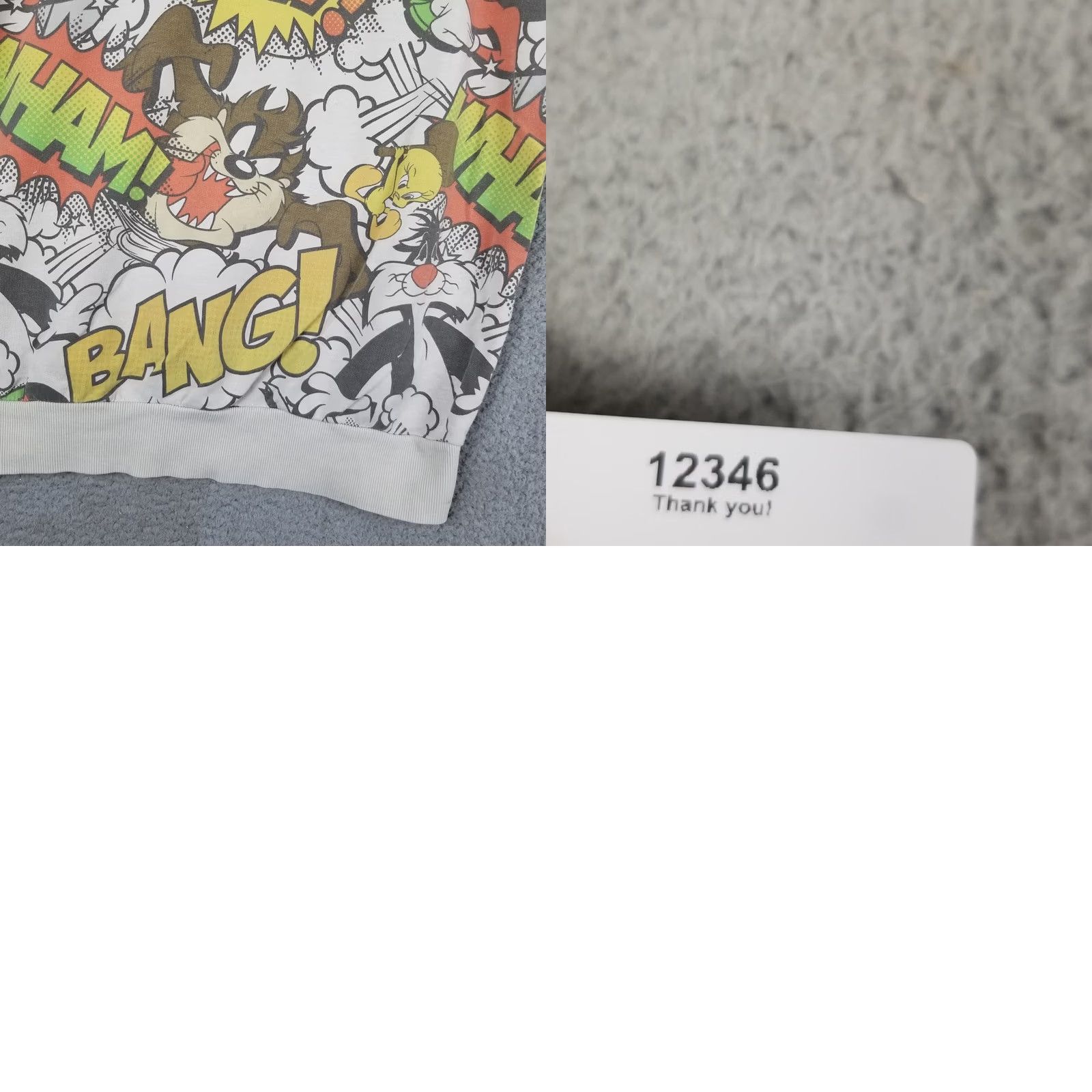 Vintage Vintage Looney Tunes Sweatshirt All Over Print Marvin Bugs Bunny Sylvester 23X28 L White Hip Hop 1990s Mens Size US L / EU 52-54 / 3 - 8 Thumbnail