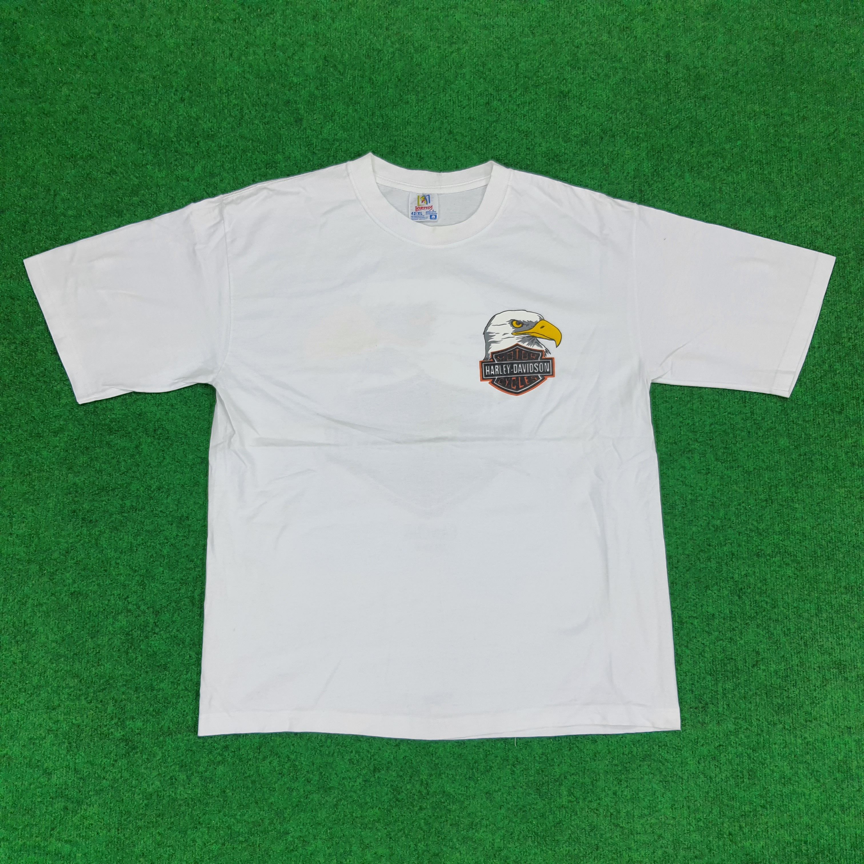 Harley Davidson × Vintage Vintage Harley-Davidson Cancun Maxico Bikers T-shirt Size US L / EU 52-54 / 3 - 3 Thumbnail