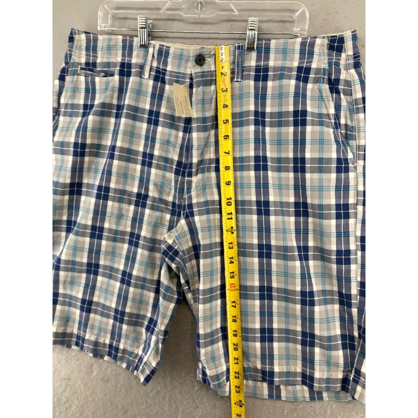 American Eagle Outfitters American Eagle Mens Board Shorts 38 Blue Plaid Classic Rise Beach NWT Size US 38 / EU 54 - 3 Thumbnail
