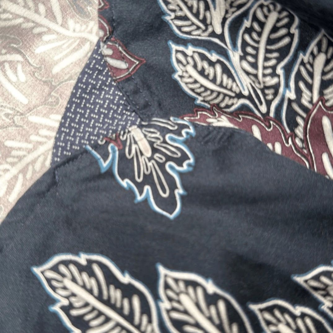 Ted Baker Ted Baker Mens Blue Floral Hawaiian Shirt Cotton Button-Down XL Blue Flip Cuff Shirt Mens XL Size US XL / EU 56 / 4 - 6 Thumbnail