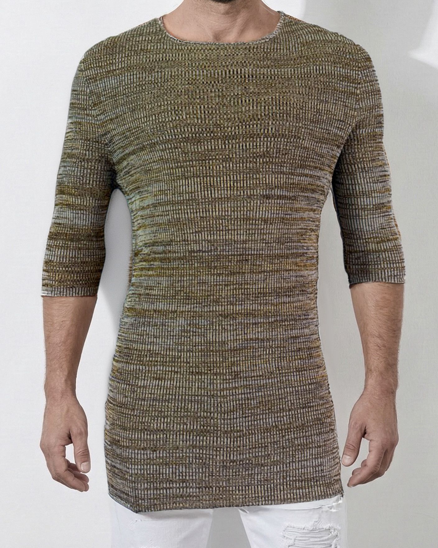 RIER Rier Citrine Gemstone Silk Knit Size US XL / EU 56 / 4 - 1 Thumbnail