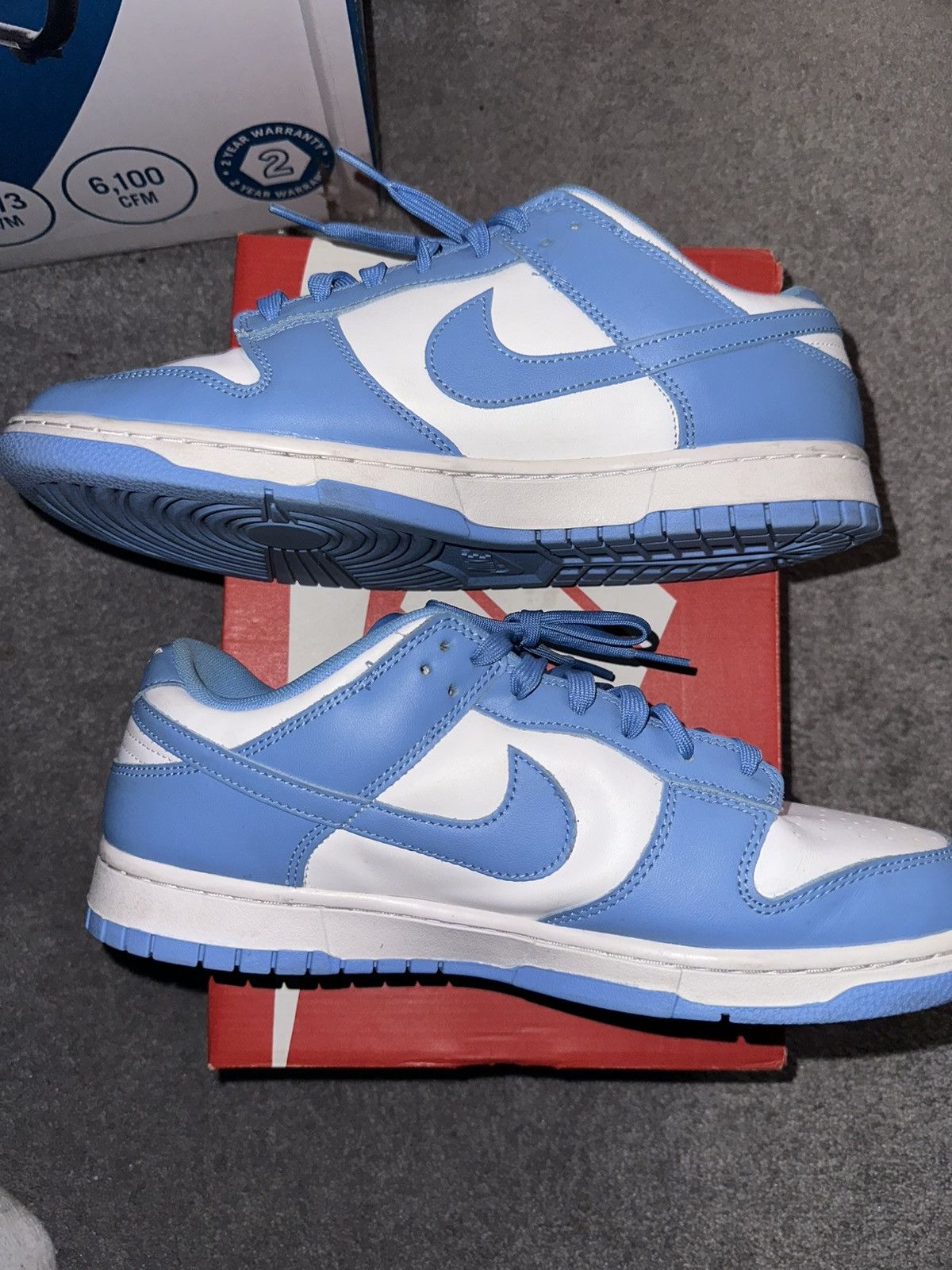 Nike Nike Dunk low UNC Size US 11.5 / EU 44-45 - 1 Thumbnail
