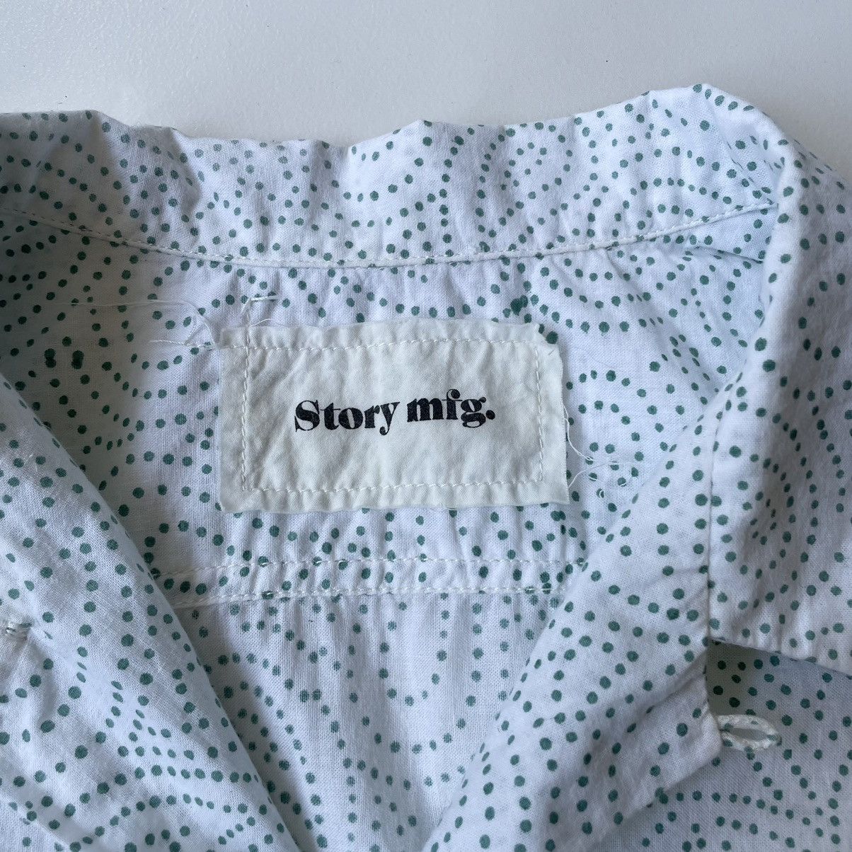 Story Mfg. Paisley + Cartoon Poppy Print Shirt Size US M / EU 48-50 / 2 - 4 Thumbnail