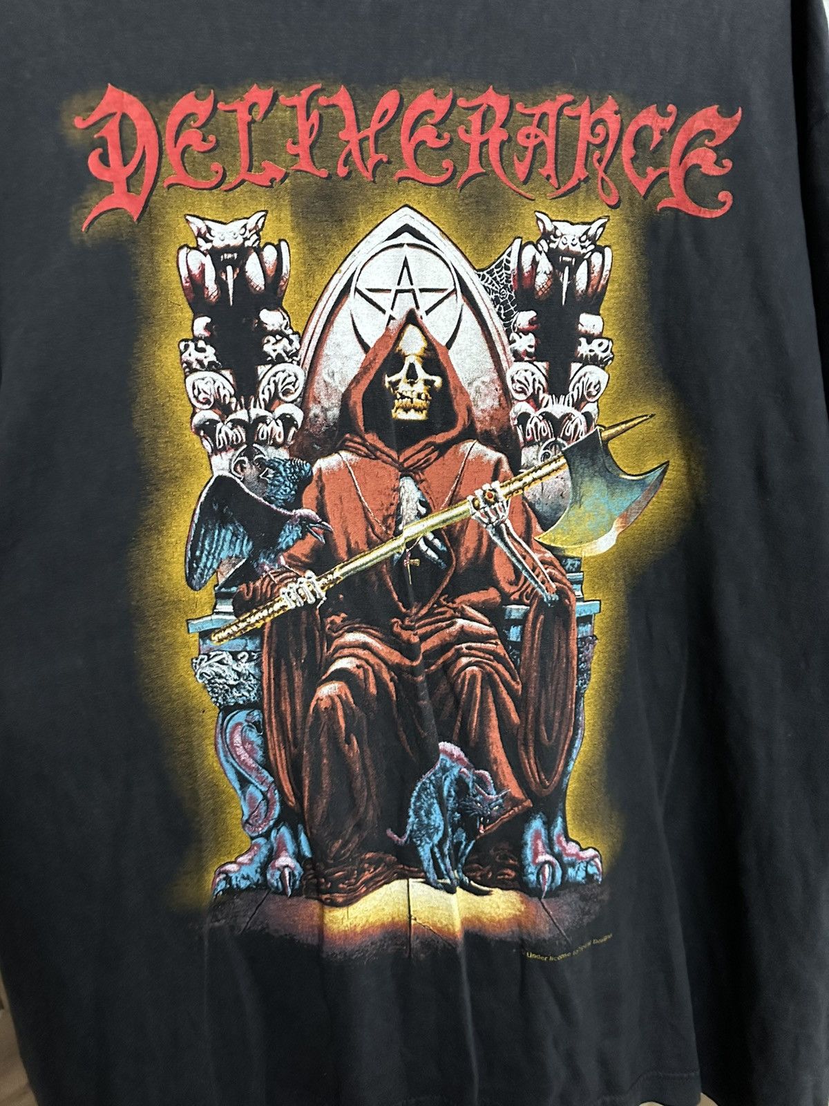 Band Tees Deliverance Satan Devil Vintage Band T-Shirt Tee 90s Spiral Size US XL / EU 56 / 4 - 5 Thumbnail