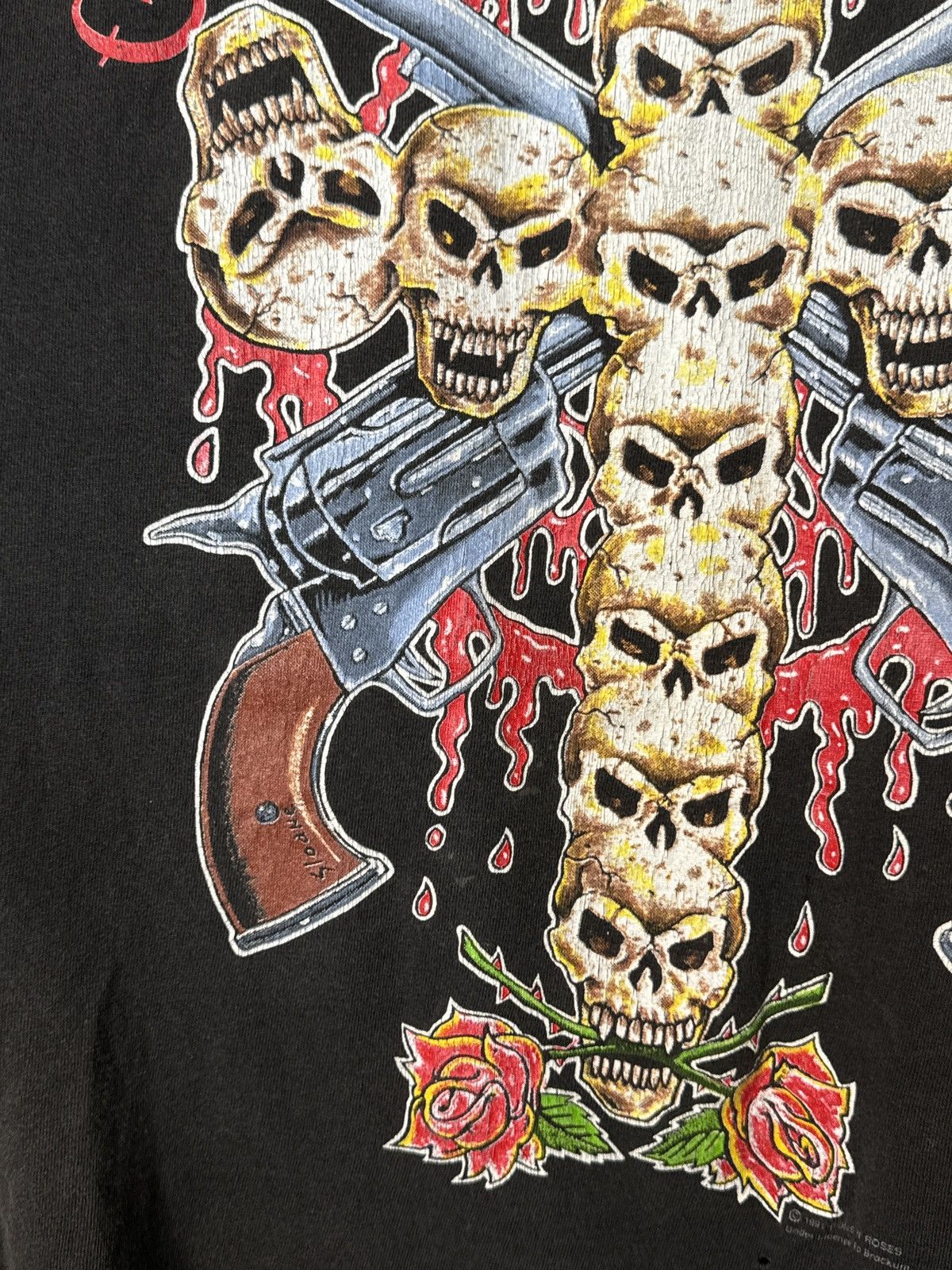 Band Tees × Guns N' Roses × Vintage Vintage 1991 Guns N Roses Use Your Illusion Tour T Shirt Size US XL / EU 56 / 4 - 7 Thumbnail