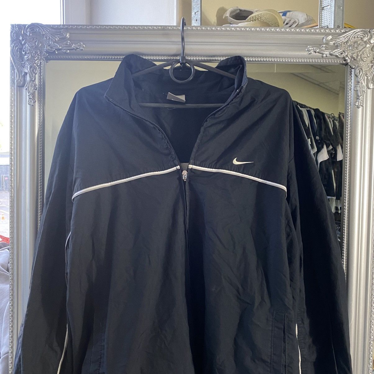 Nike Vintage Nike Track Jacket Striped Mini Swoosh 00s Y2K Size US L / EU 52-54 / 3 - 2 Thumbnail