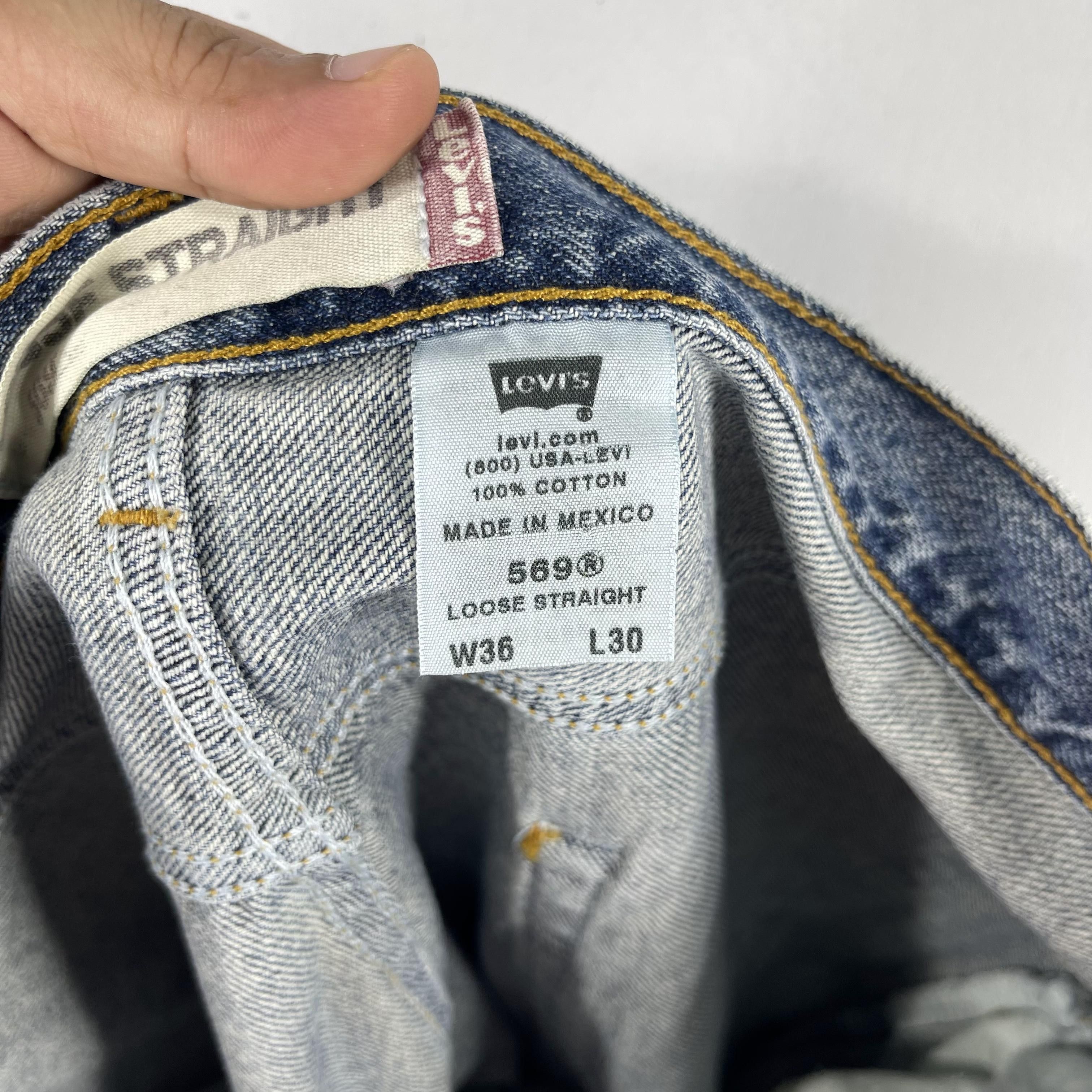 Levi's Vintage Clothing × Vintage W37 L26 Vintage Levis Distressed High Rise Cropped Jeans Size US 37 - 7 Thumbnail