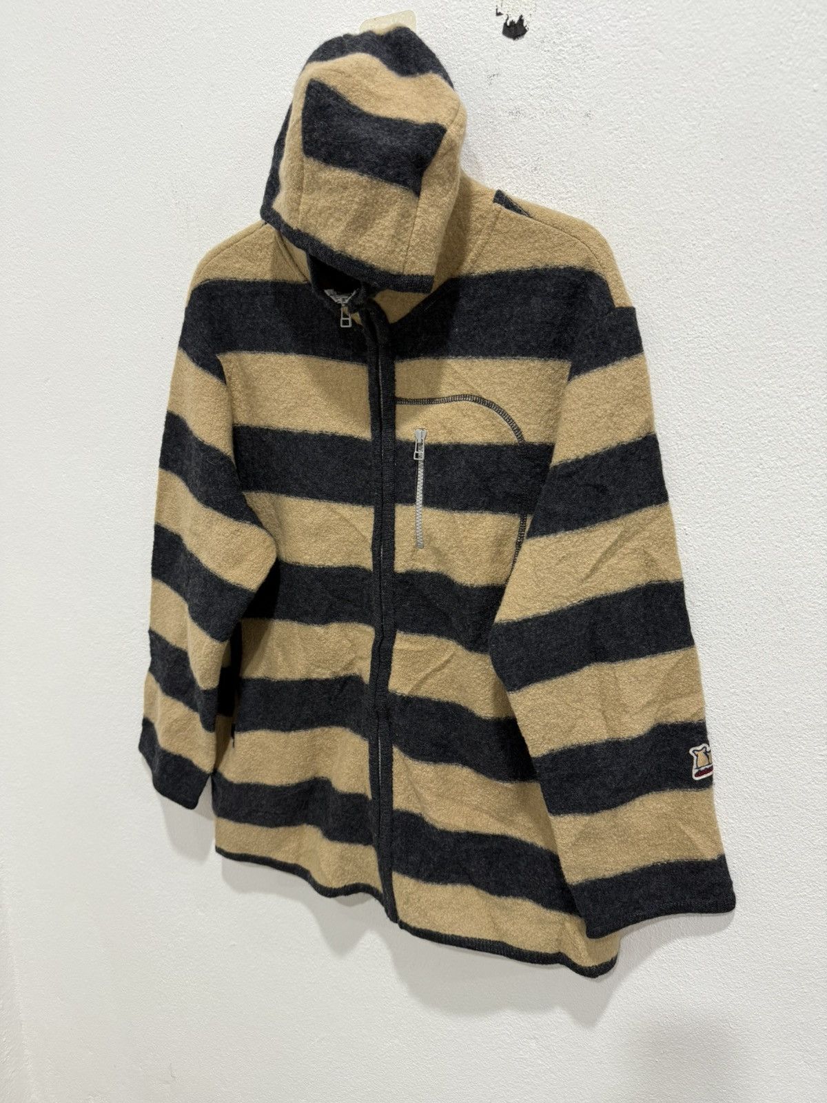 Japanese Brand Japan Brand Drug Store’s Stripe Fleece Hoodies Size US M / EU 48-50 / 2 - 3 Thumbnail