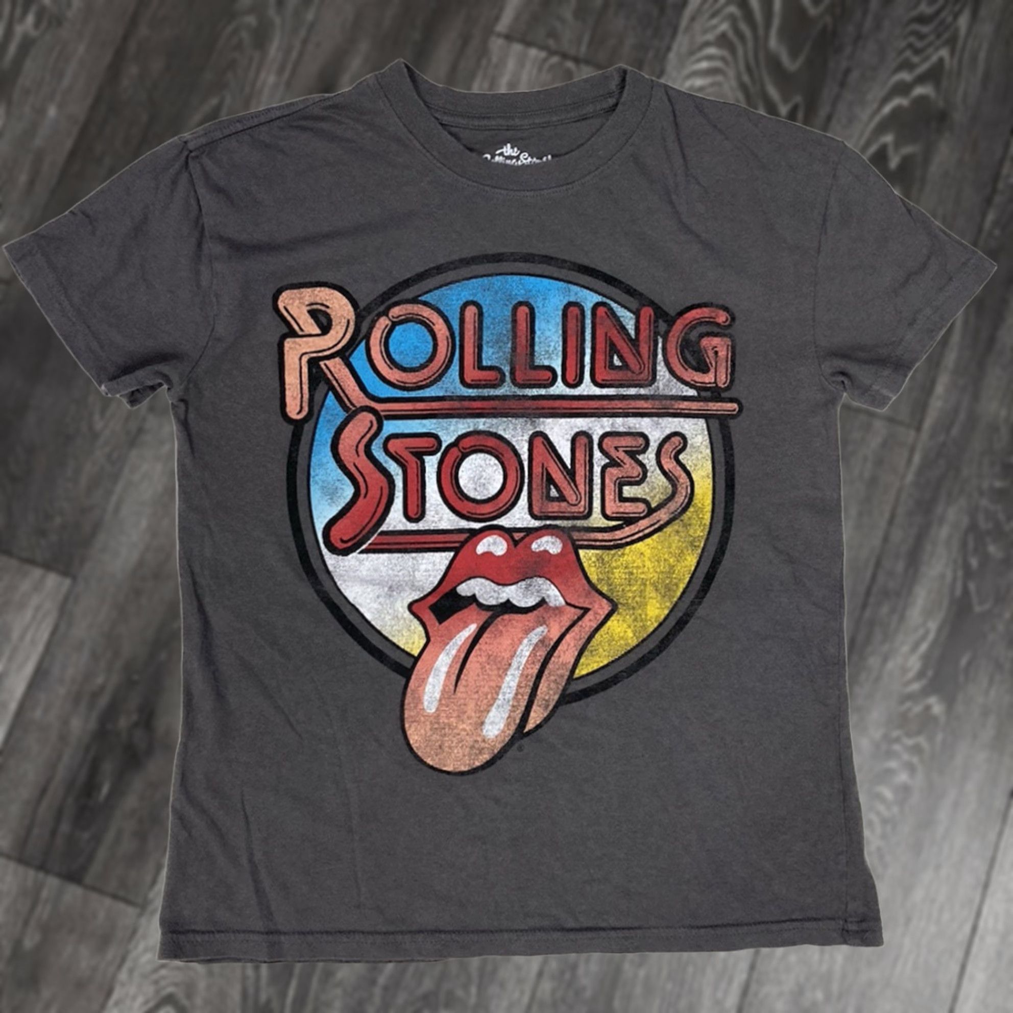 Logo 7 VINTAGE The Rolling Stones T-Shirt Women Small Gray Short Sleeve Music Size S / US 4 / IT 40 - 1 Thumbnail
