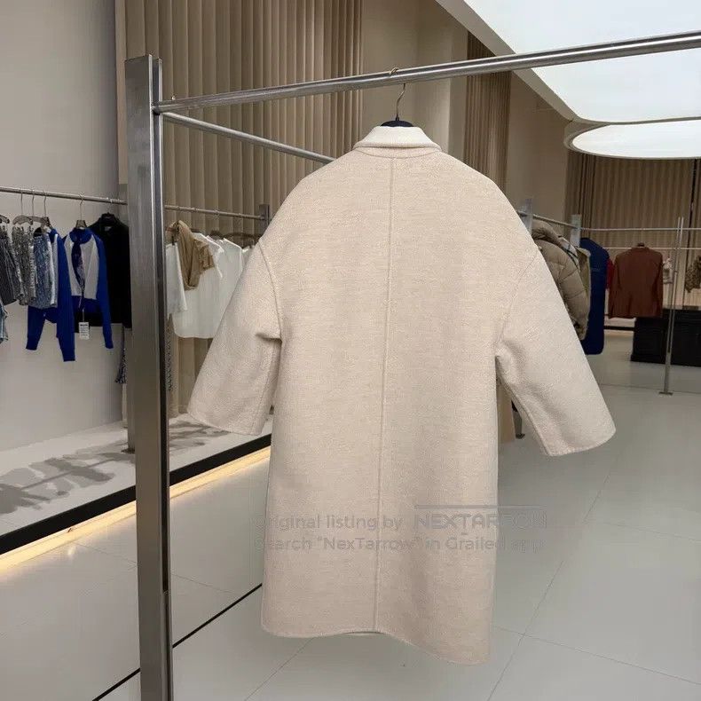 Brunello Cucinelli Brunello Cucinelli Oatmeal Color Double Sided Cashmere Coa Size XS / US 0-2 / IT 36-38 - 4 Thumbnail