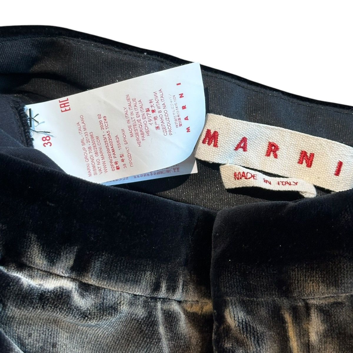 Marni $1,190 velvet abstract trouser Size US 28 / EU 44 - 3 Thumbnail