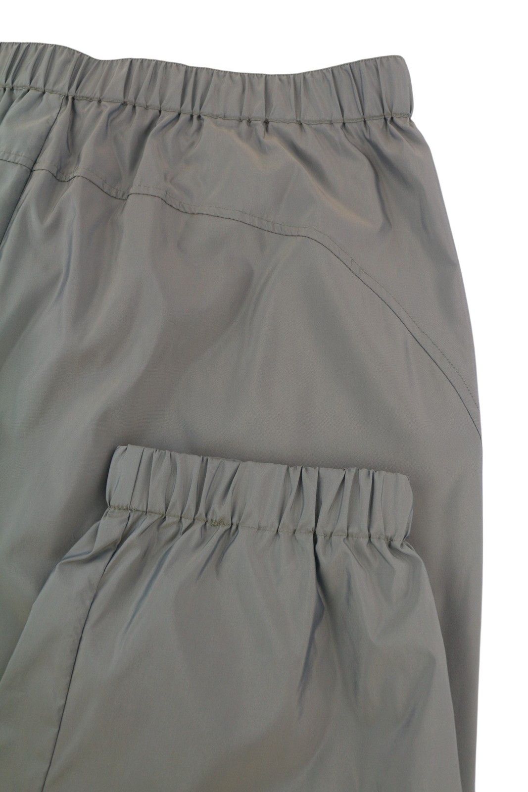 Calvin Klein XL Grey Elastic Waist Shiny Track Zip Cargo Trousers 85167 Size US 36 / EU 52 - 5 Thumbnail