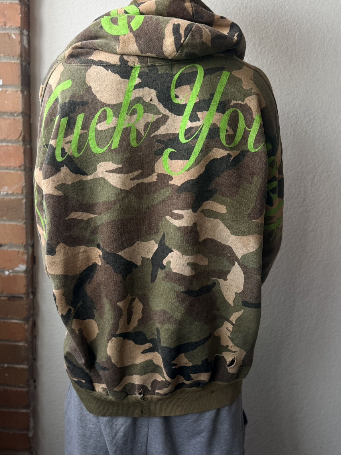 4GSELLER 4g Camo Distressed GFYS Hoodie Size US L / EU 52-54 / 3 - 3 Thumbnail