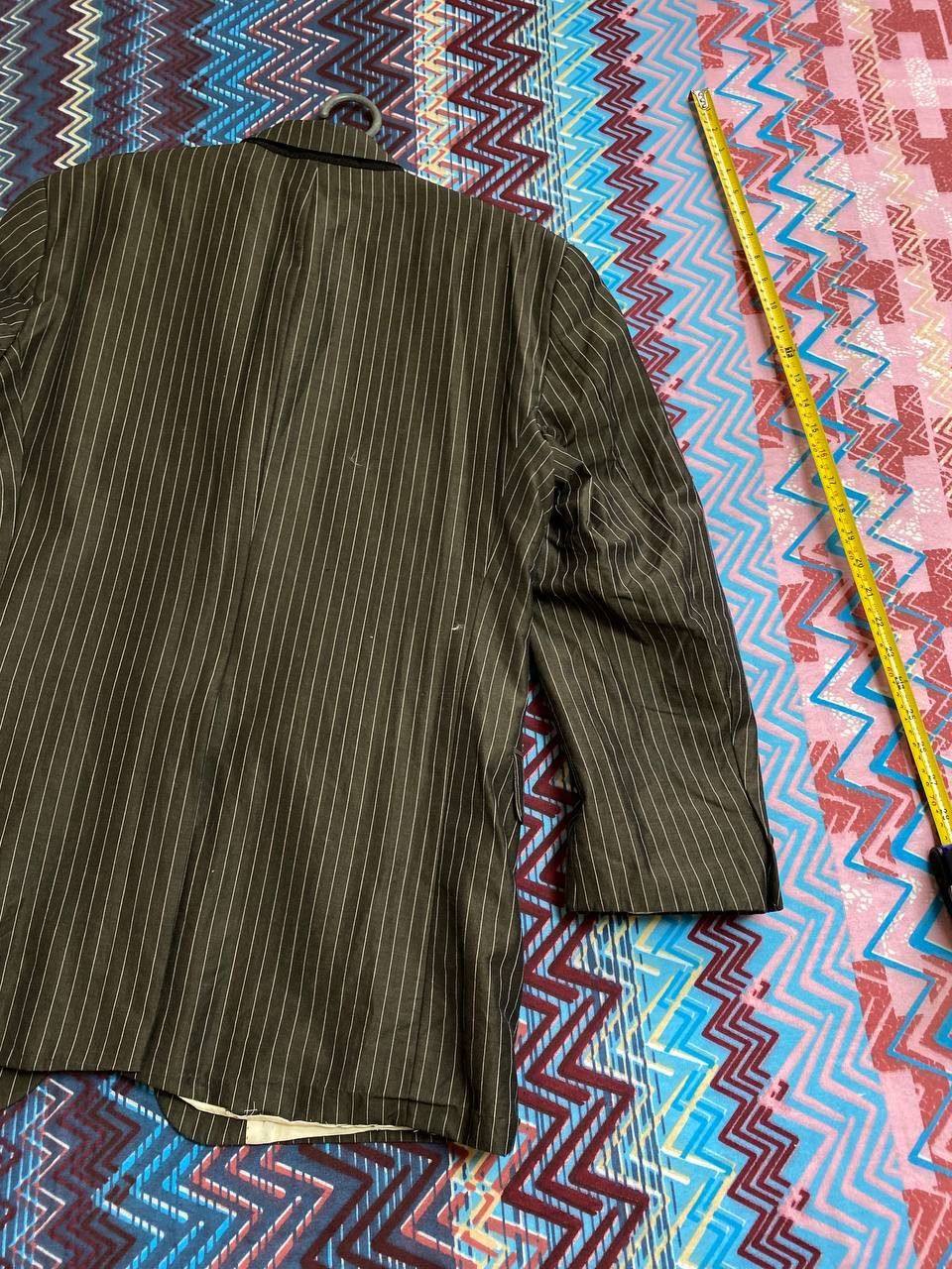 Hugo Boss Vintage Blazer Hugo Boss black striped Y2K Streetwear Size 40R - 18 Thumbnail