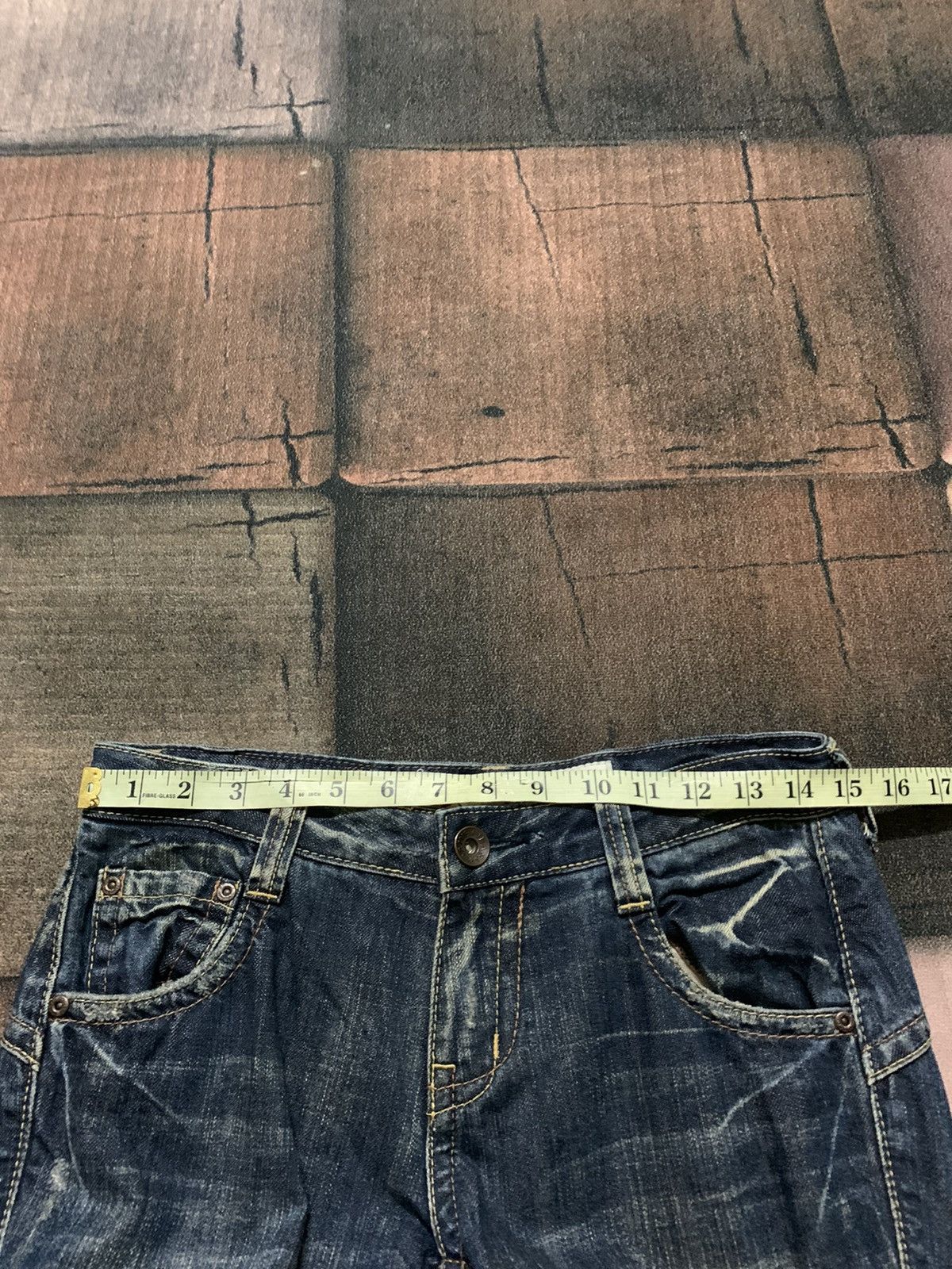 Designer × If Six Was Nine × Le Grande Bleu (L.G.B.) SUPER FLARE low rise drive jeans Size 30" / US 8 / IT 44 - 18 Thumbnail