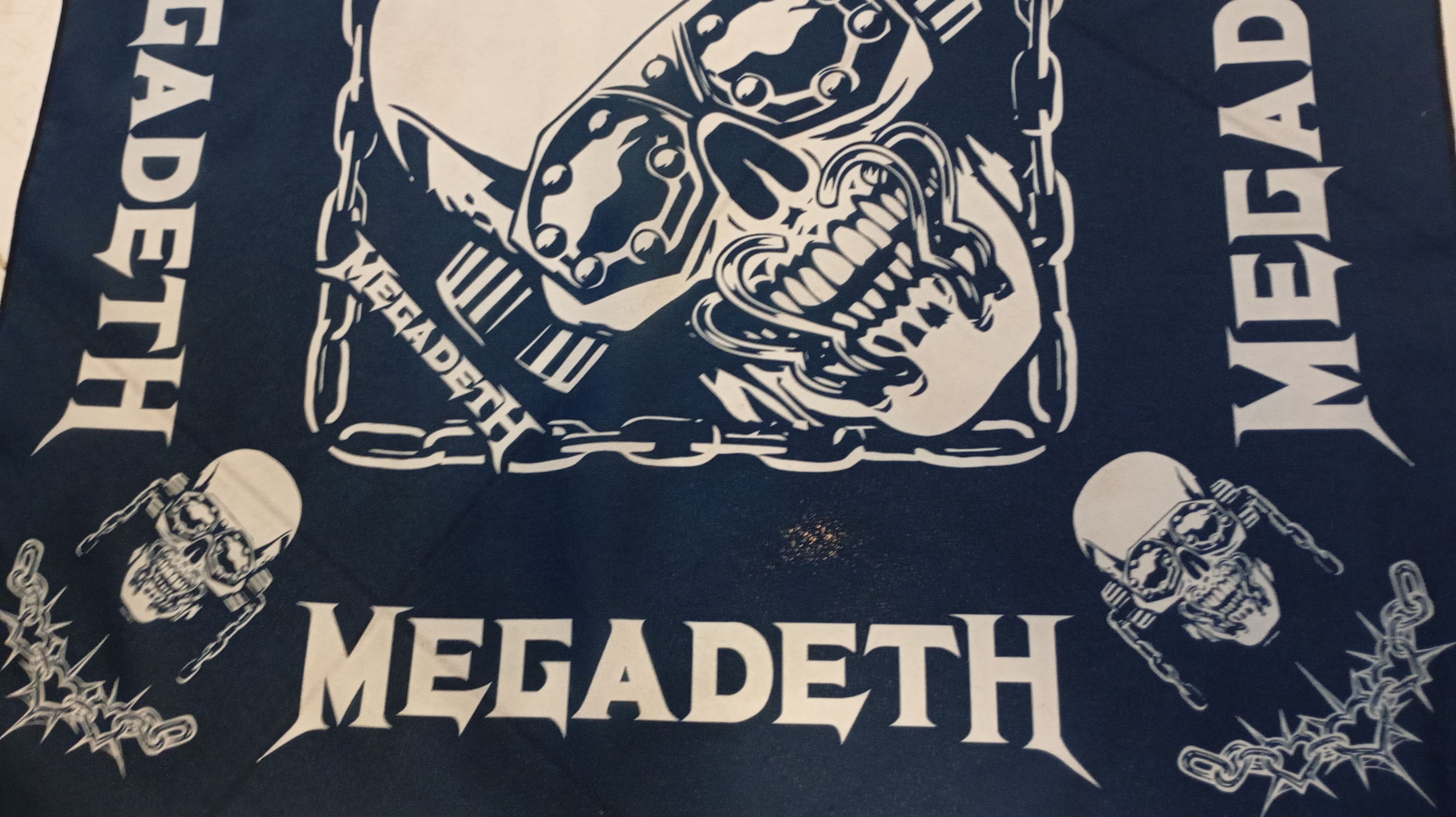 Band Tees Skulls Bandana Handkerchief Iron Maiden Motor head Size ONE SIZE - 3 Thumbnail
