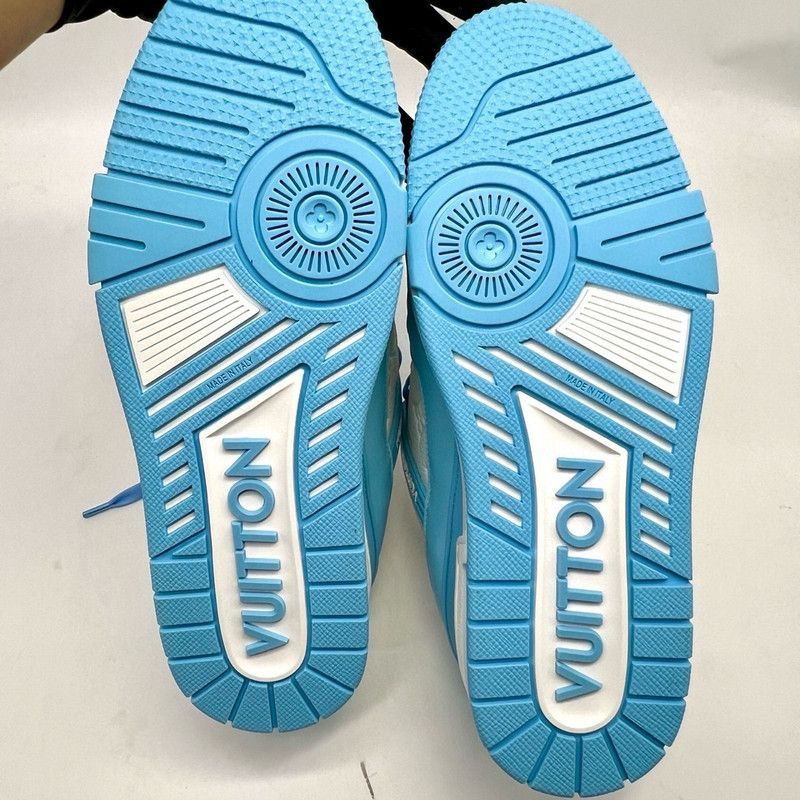 Louis Vuitton Louis Vuitton Trainer Low-Top Sneakers in Sky Blue -2508 Size US 8 / EU 41 - 4 Thumbnail