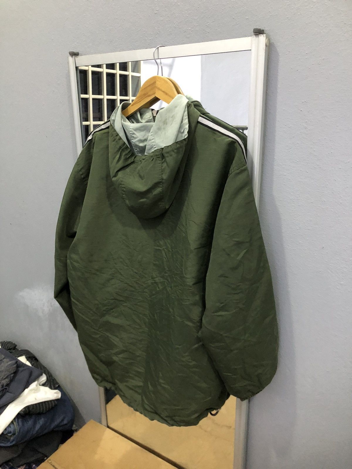 Beverly Hills Polo Club BHPC Olive Green Windbreaker 90s Vintage Korea Size US M / EU 48-50 / 2 - 15 Thumbnail