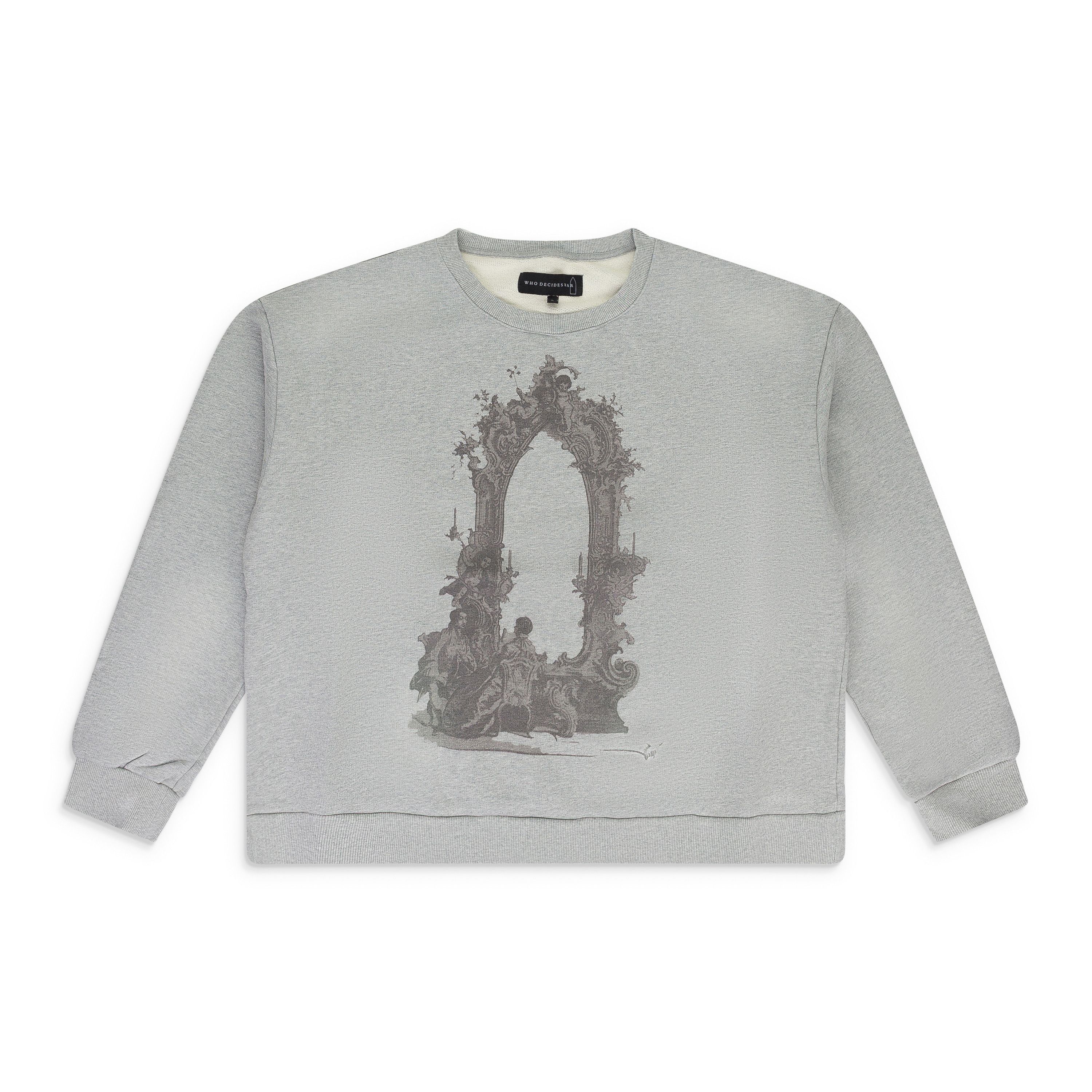 Who Decides War Who Decides War Grey Arc Mirror Pullover Sweater SIZE XXL Size US XXL / EU 58 / 5 - 1 Thumbnail