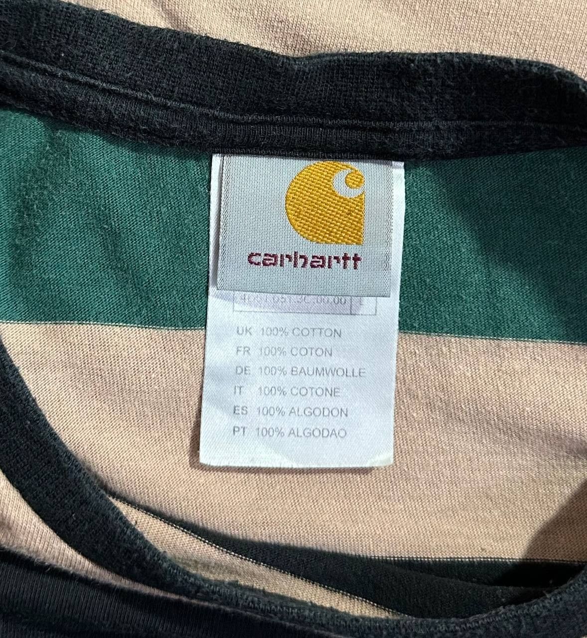 Carhartt Carhartt LongSleeve T-Shirt Black Orange Green Striped Shirt Size US L / EU 52-54 / 3 - 7 Thumbnail