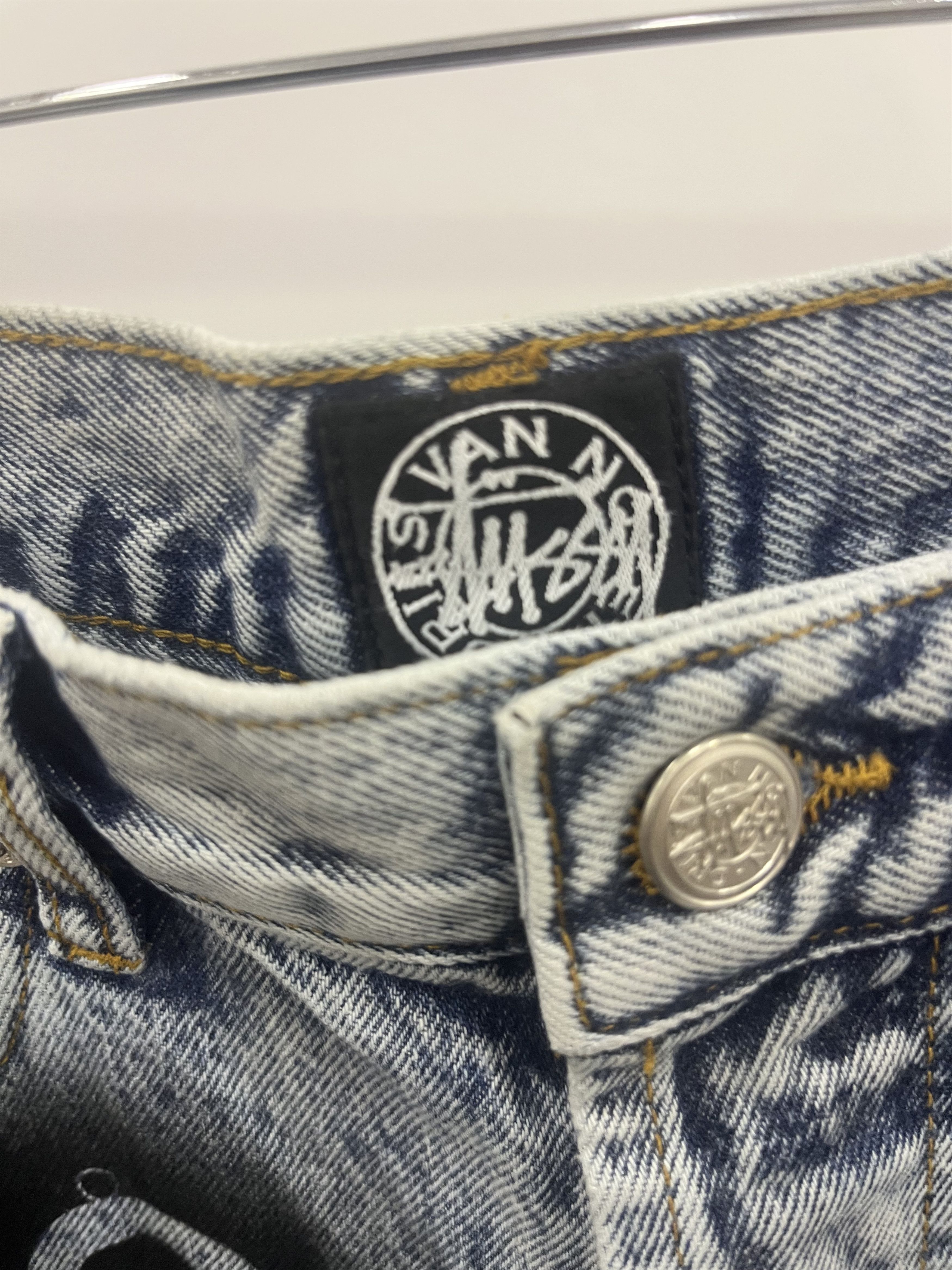 Dries Van Noten × Stussy Stussy x Dries Van noten stencil jeans Size US 28 / EU 44 - 4 Thumbnail