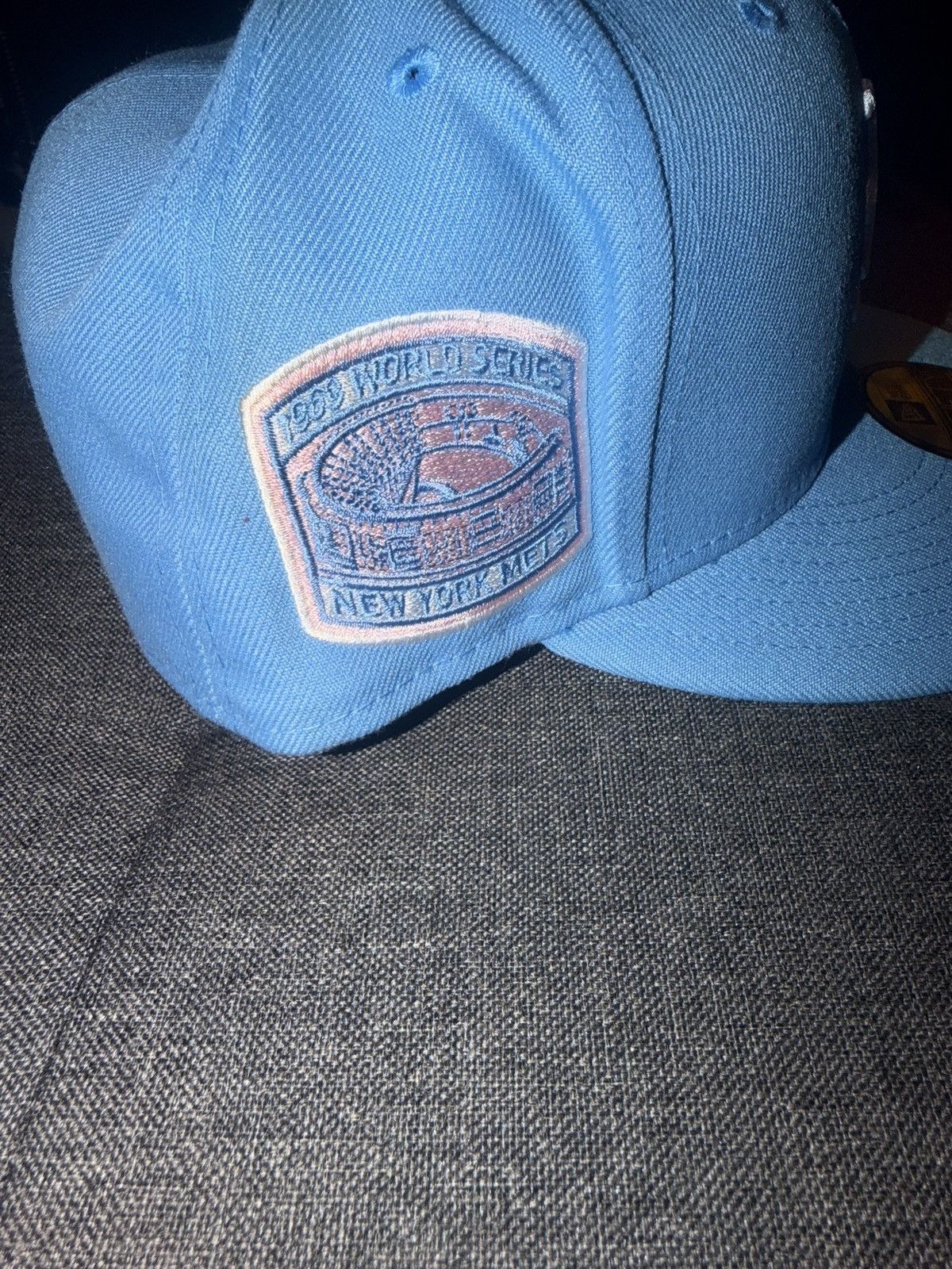 New Era NY Mets 99’ World Series Cotton Candy Pink Brim Size ONE SIZE - 3 Thumbnail