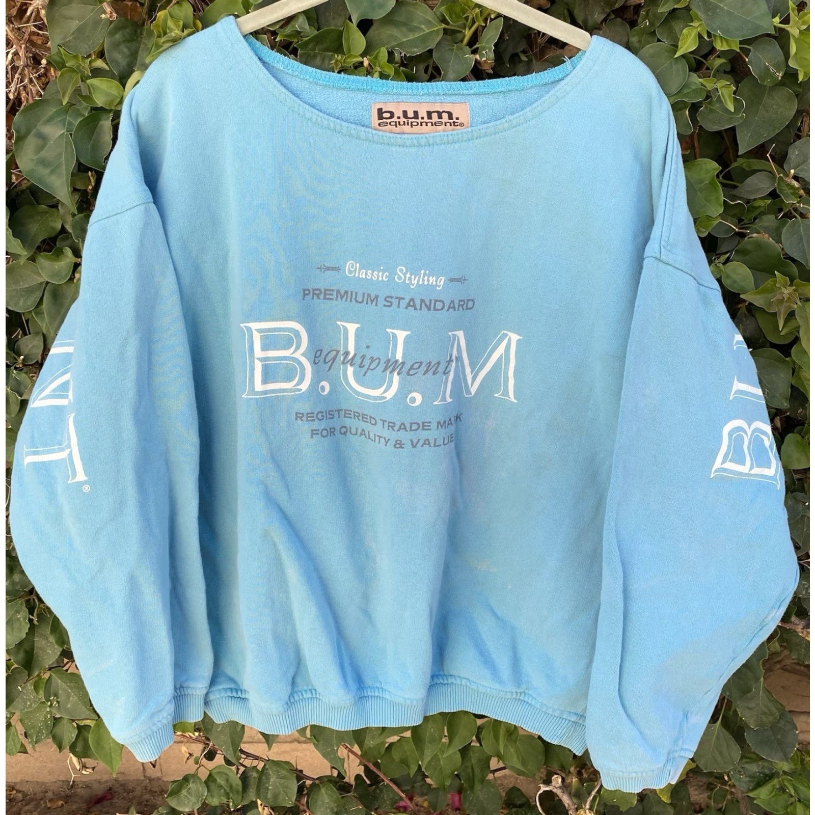 Equipment VINTAGE bum equipment Sweatshirt Graphic Print Green Size L Men Pullover 90s Sports Classic Vintage Sweater Jumper Front Back Distressed Worn Size US L / EU 52-54 / 3 - 5 Thumbnail