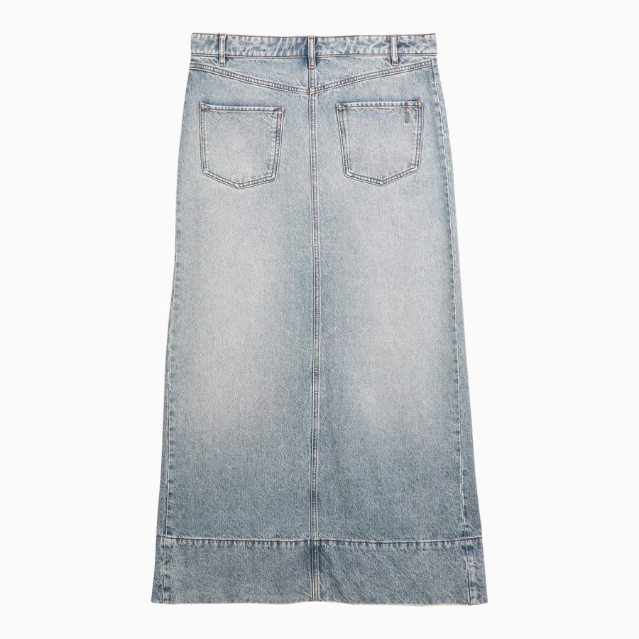 Sportmax o1d2blof1024 Denim Skirt in Light Blue Size 28" / US 6 / IT 42 - 1 Thumbnail