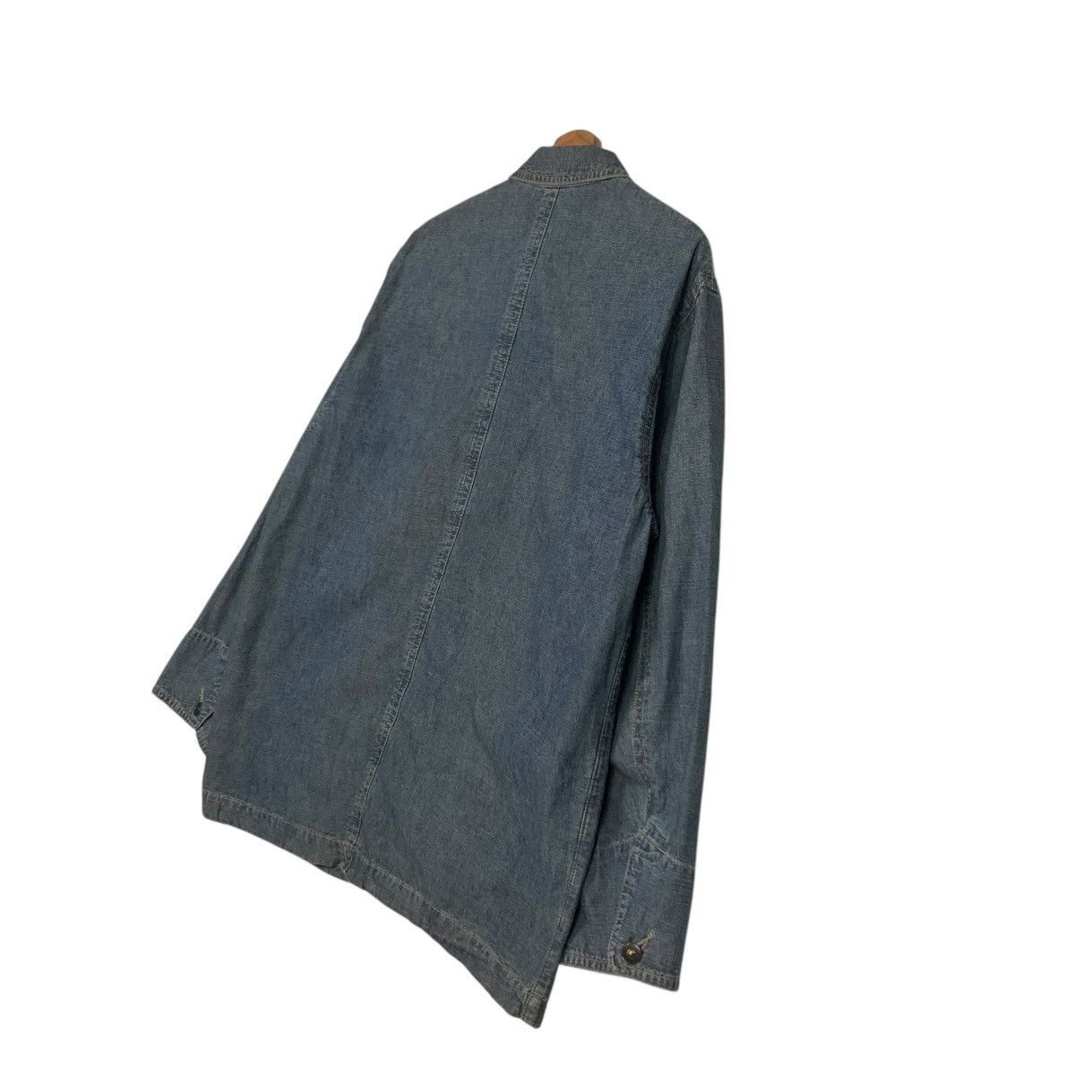Japanese Brand 🔥VINTAGE CHORE WORK JACKET DENIM CROCODILE ISSEY MIYAKE Size US L / EU 52-54 / 3 - 12 Thumbnail