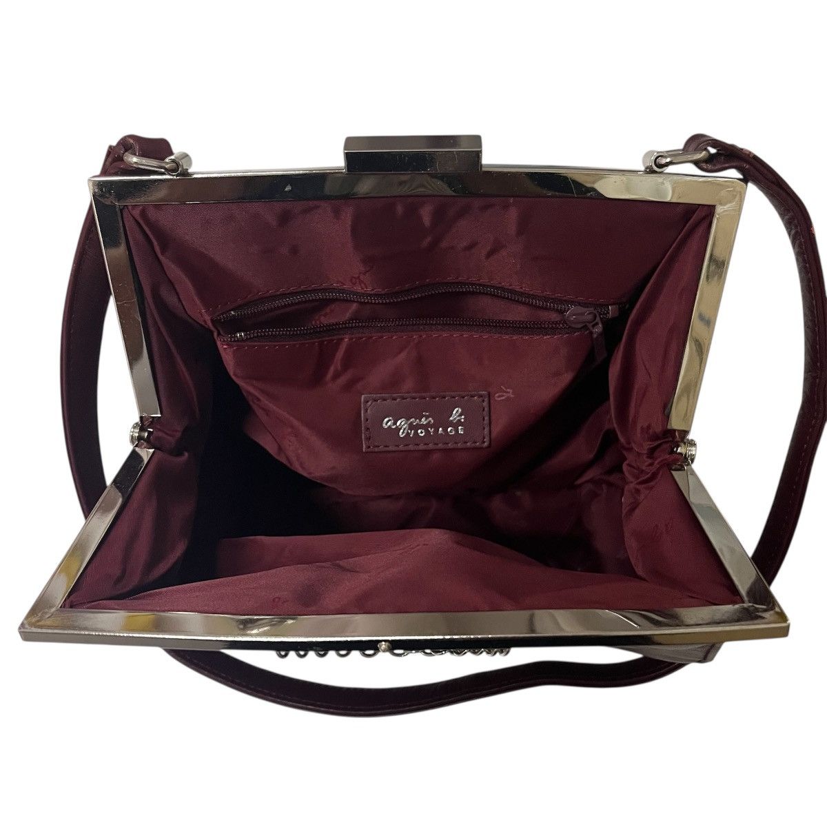 agnes b. Agnes b. Voyage Burgundy Handbag Size ONE SIZE - 4 Thumbnail