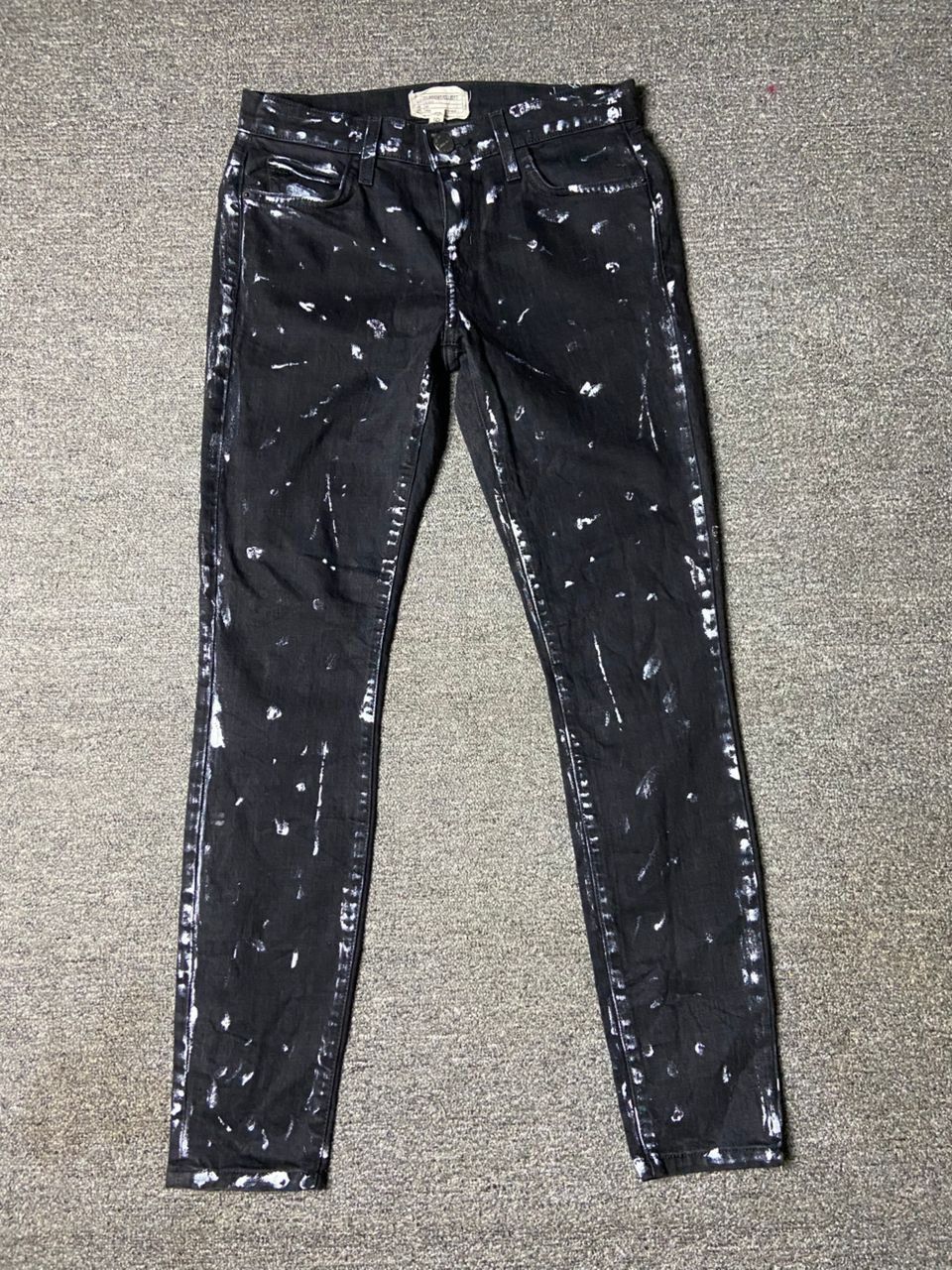 Current/Elliot Vintage Current/Elliot Stilleto Trucker Paint Jeans (140) Size US 29 - 1 Thumbnail