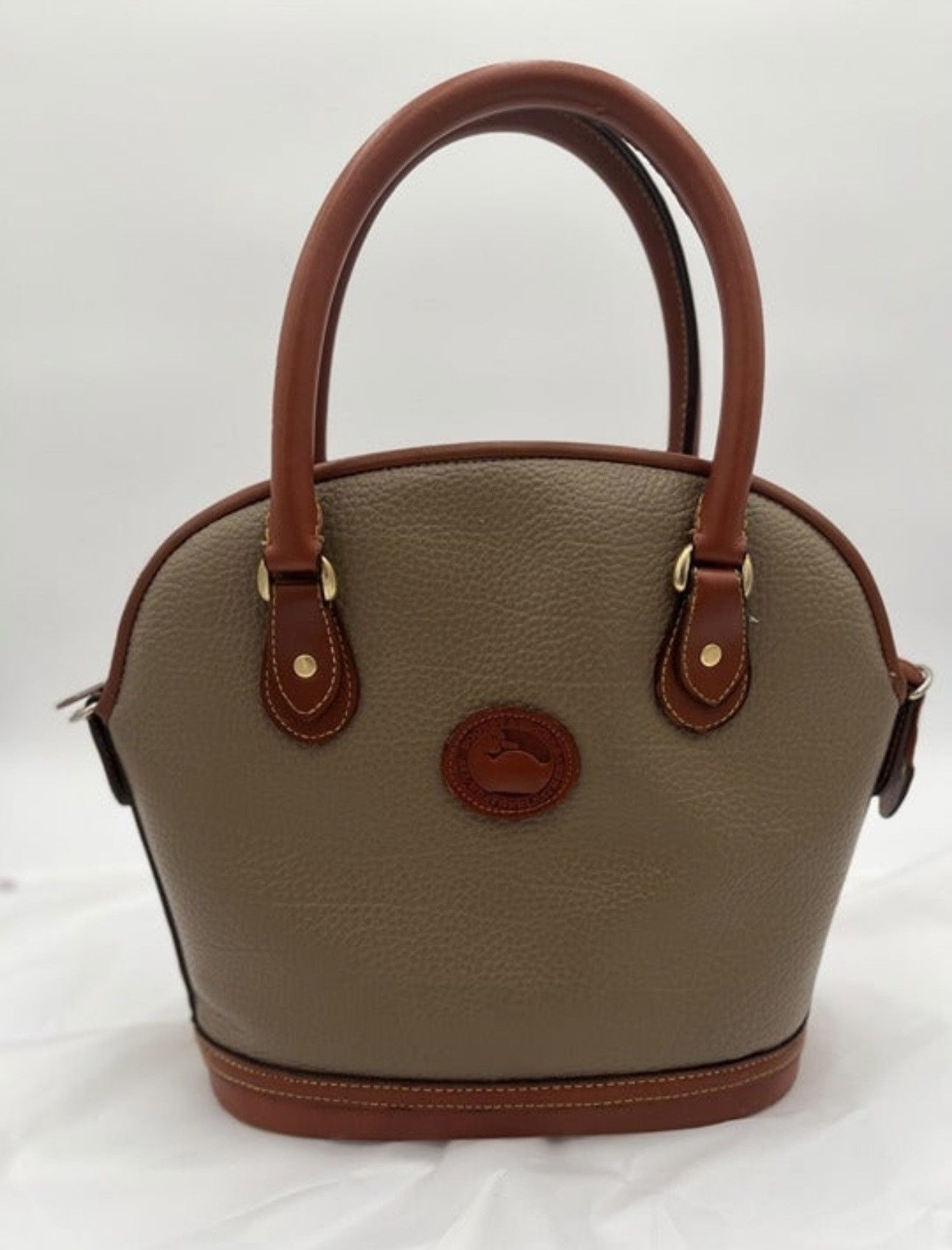 Dooney & Bourke Dooney & Bourke Elegant Brown Leather Handbag Size ONE SIZE - 1 Thumbnail