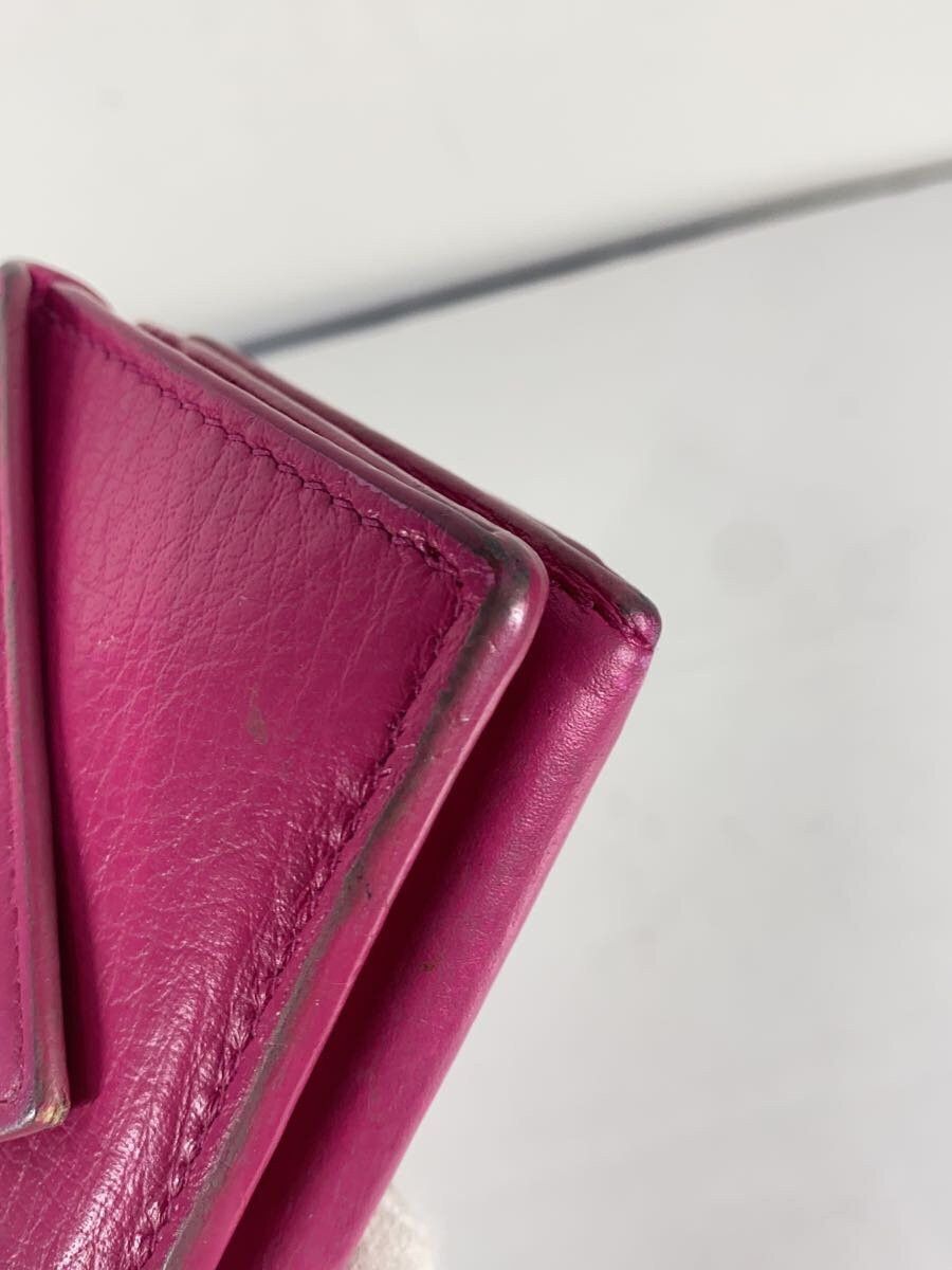 Balenciaga Balenciaga Leather Tri-Fold Wallet Pink Size ONE SIZE - 8 Thumbnail
