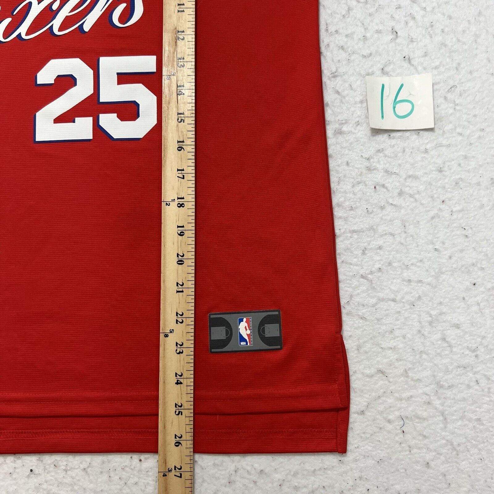 NBA NBA Philadelphia 76ers Ben Simmons 25 Red Graphic T Shirt Size L / US 10 / IT 46 - 9 Thumbnail