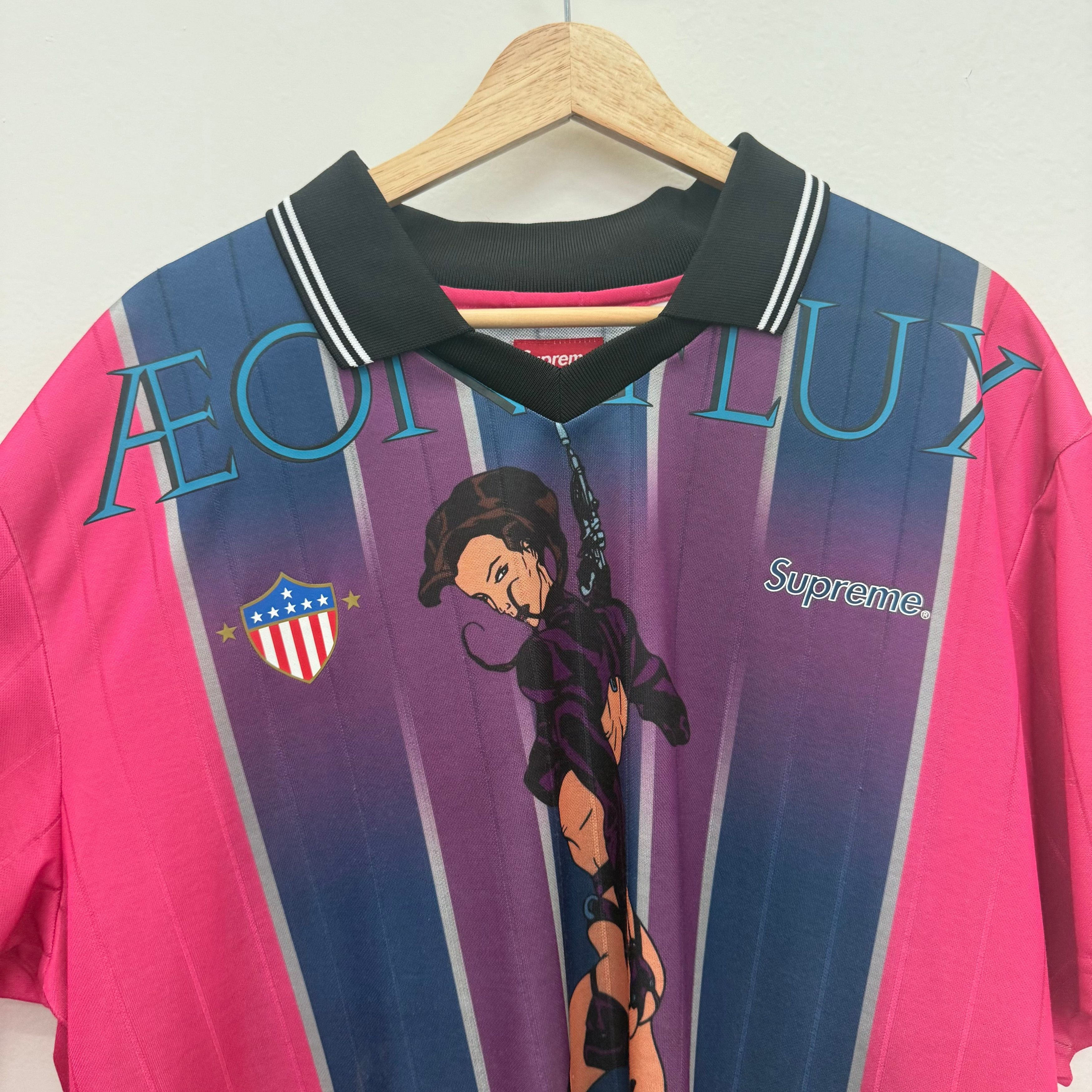 Supreme Supreme Aeon Flux Soccer Polo Shirt - Size XL Size US XL / EU 56 / 4 - 2 Thumbnail