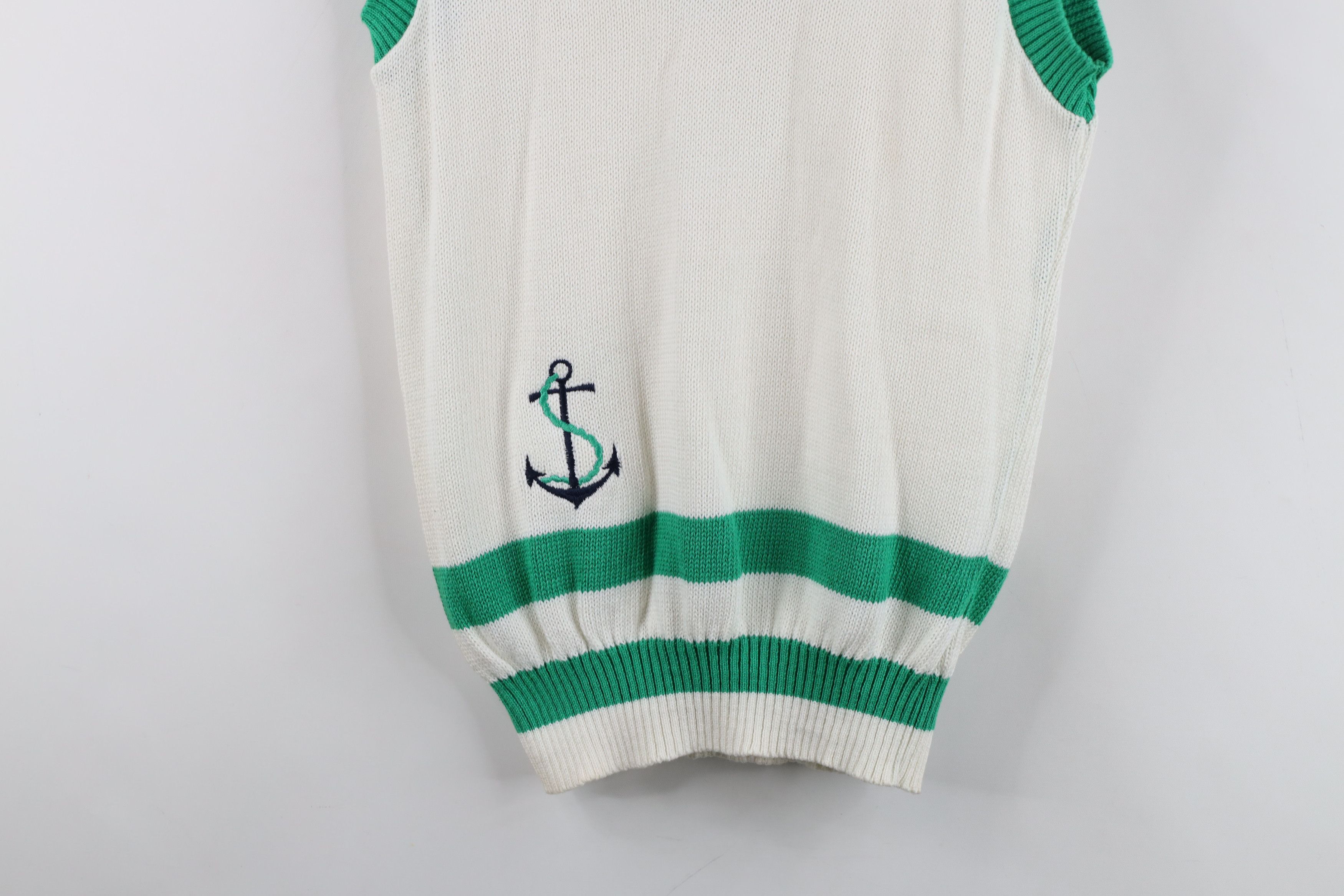 Vintage Vintage 70s Streetwear Boat Anchor Sailing Sweater Vest USA Size L / US 10 / IT 46 - 3 Thumbnail