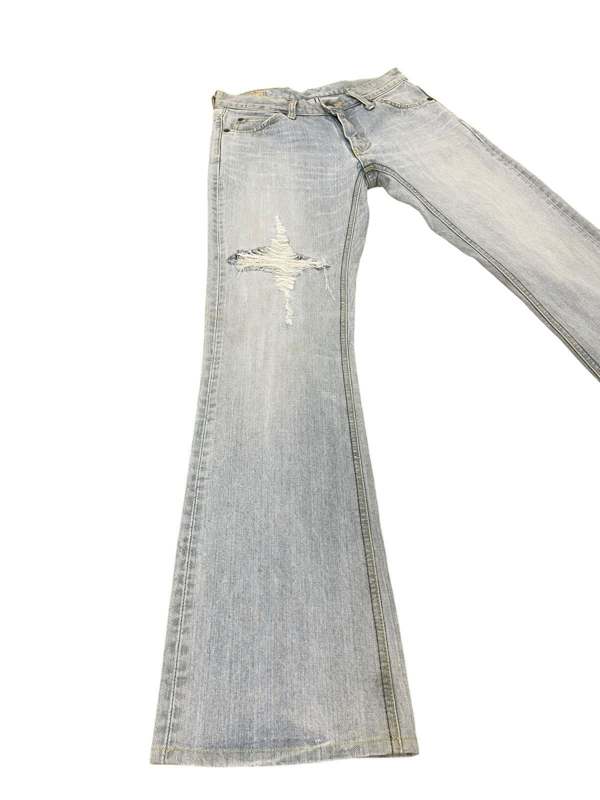 Japanese Brand Flare Jeans Lee Japan Distress Boot Cut 2🟦3 Size US 30 / EU 46 - 1 Thumbnail